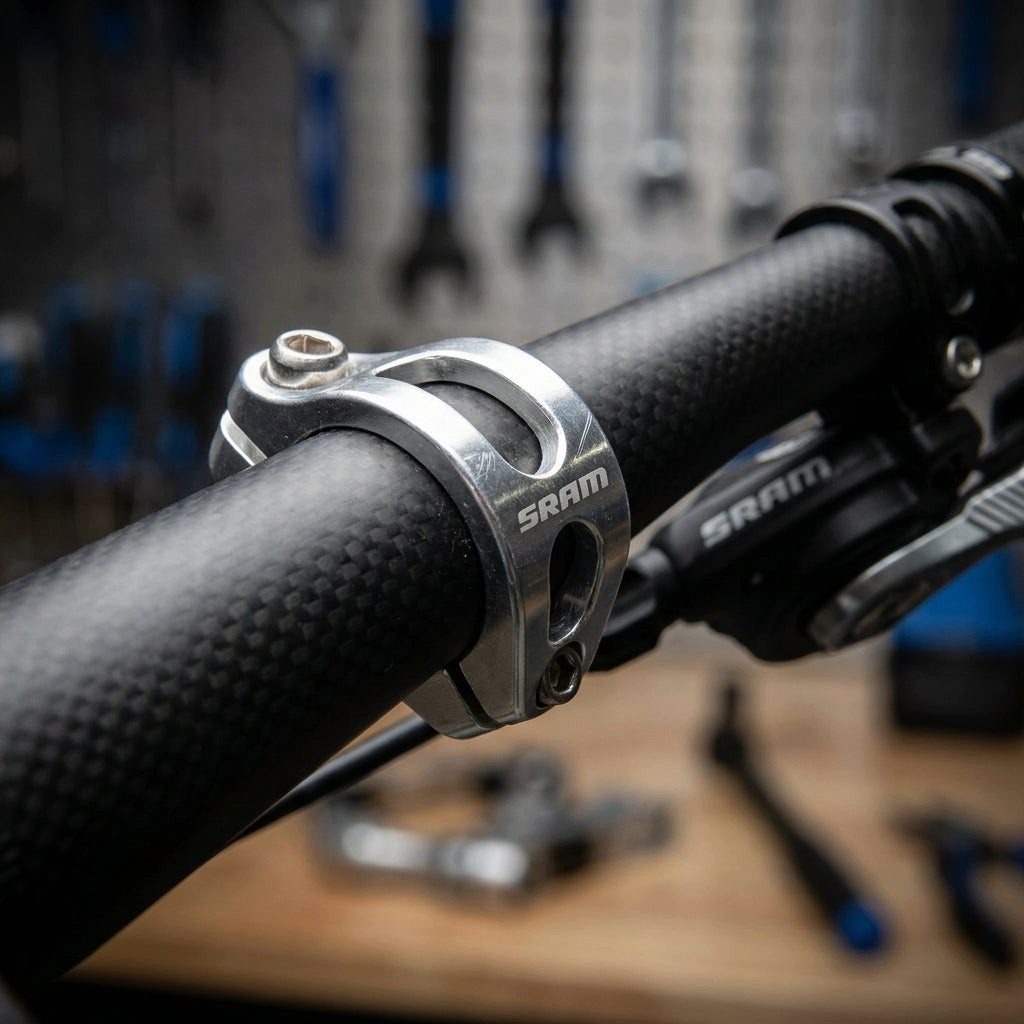 SRAM Fahrradlenker SRAM Lenkerschelle Trigger X.0/X.9/X.7 silber - stabile Shifter-Montag