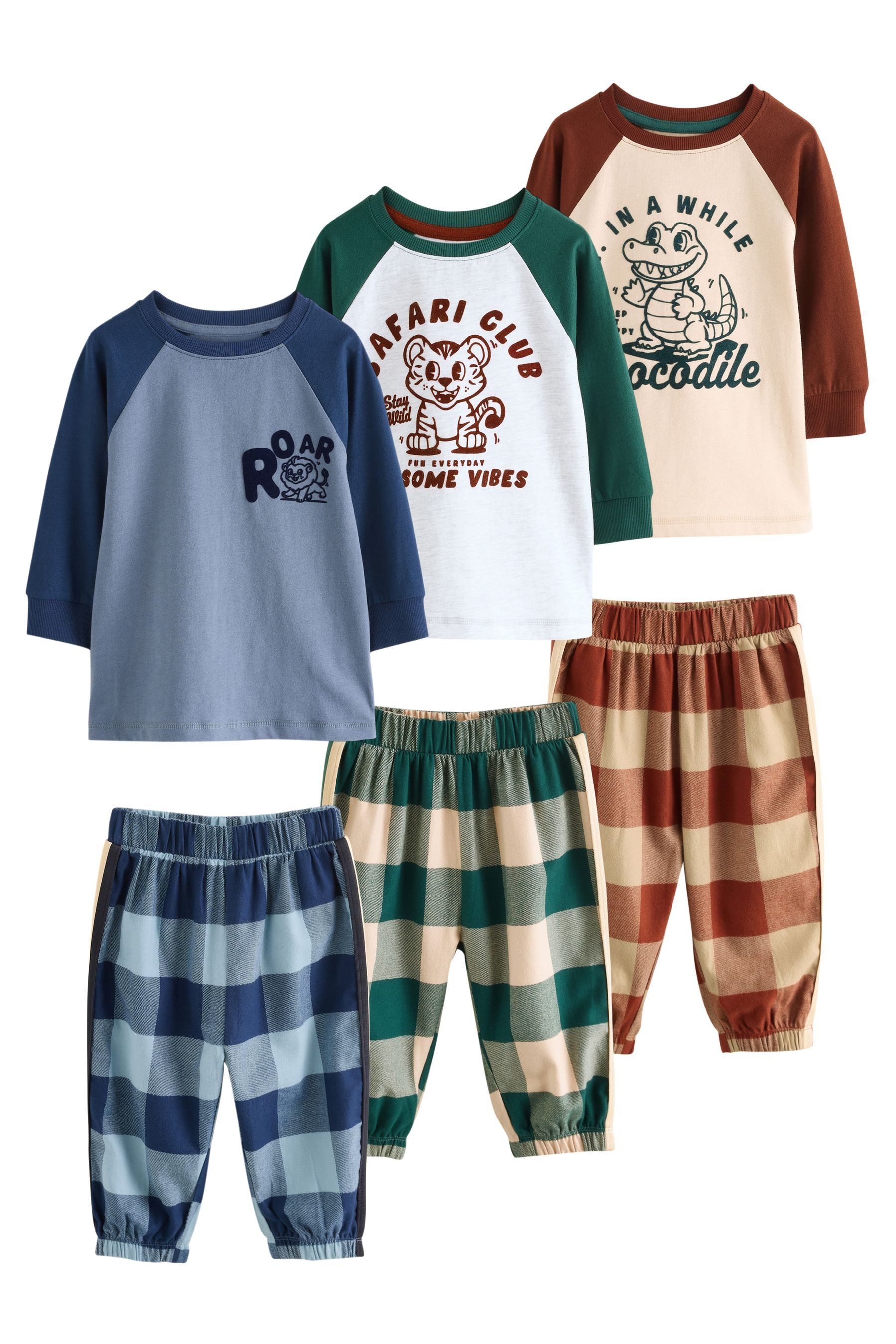 Next Pyjama Gewebte Schlafanzughose mit Karomuster, günstig online kaufen