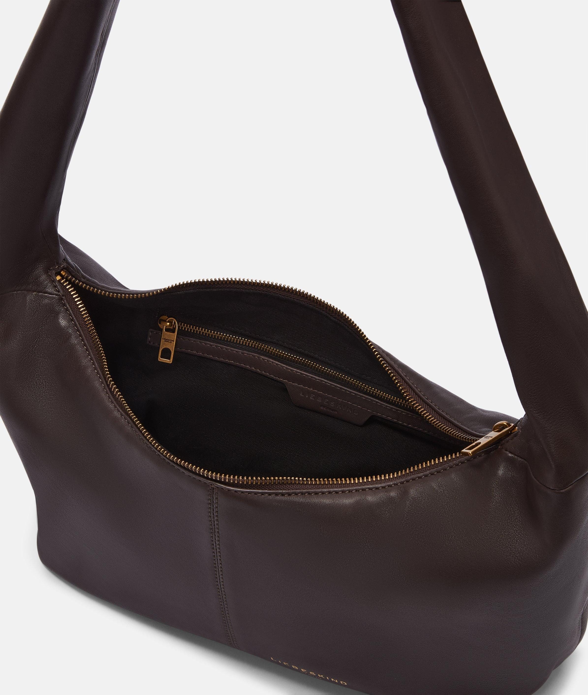 Liebeskind Berlin Schultertasche Bo Hobo M, Geräumige Tasche aus Schafsleder