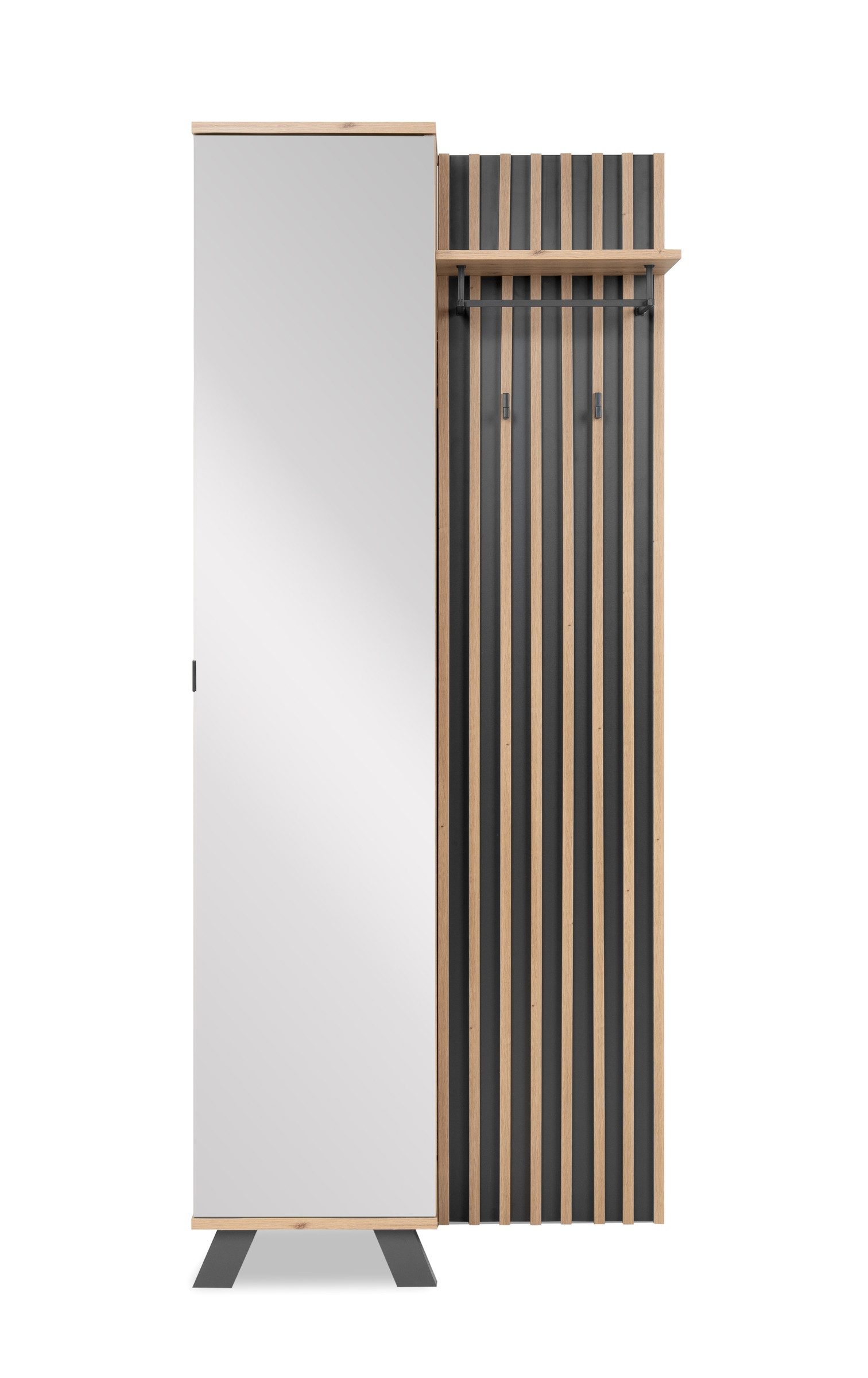Finori Kompaktgarderobe in Dekor Artisan Oak günstig online kaufen