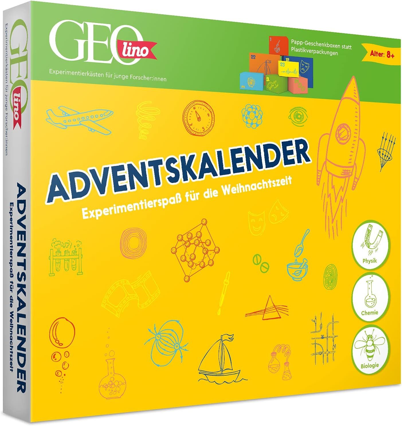 Franzis Spielzeug-Adventskalender GEOlino Adventskalender Naturwissenschaft günstig online kaufen