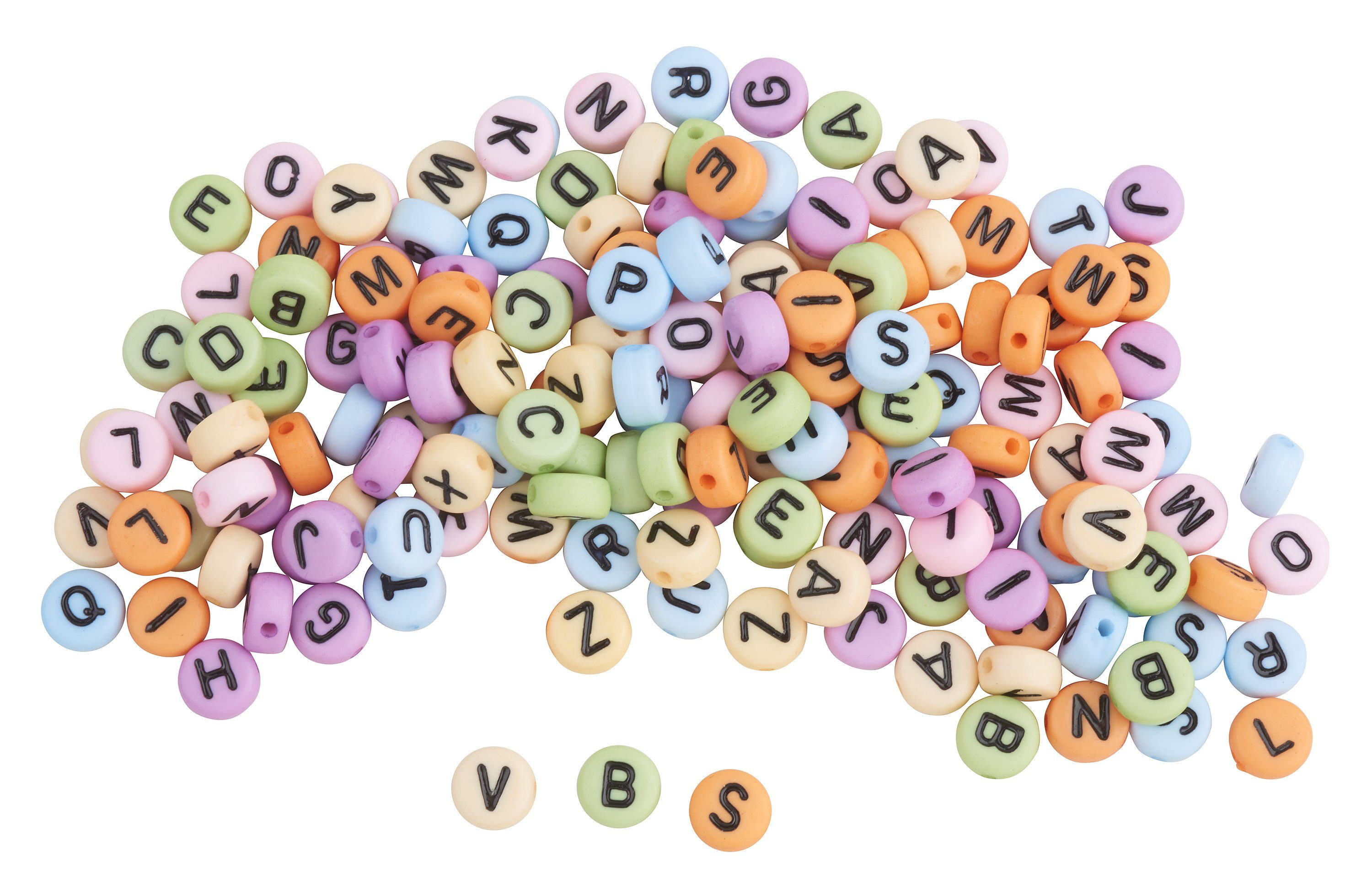 Rico Design Bastelperlen Buchstaben-Set, 165 Stück