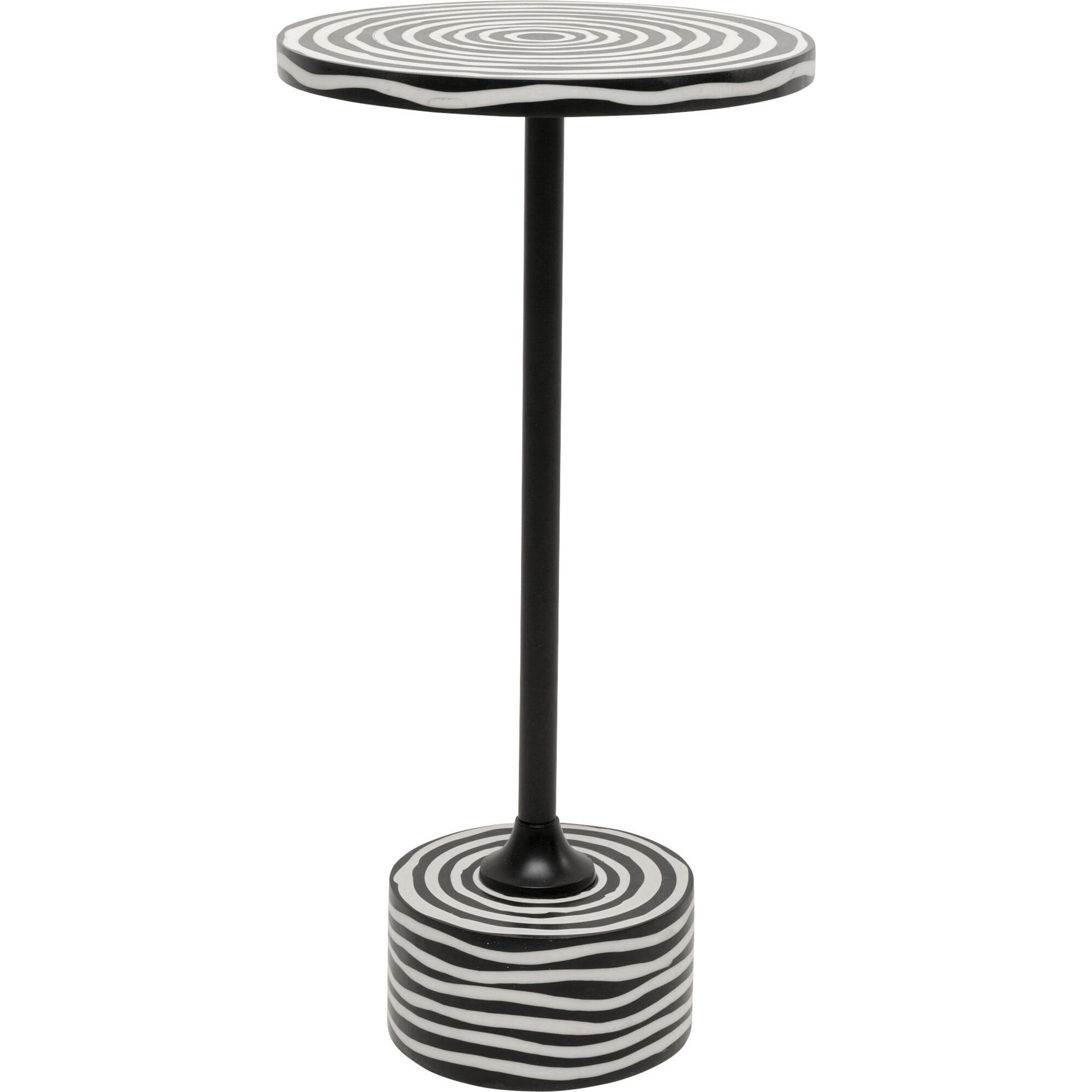Kare Design Beistelltisch Domero Swirl, Ø25cm