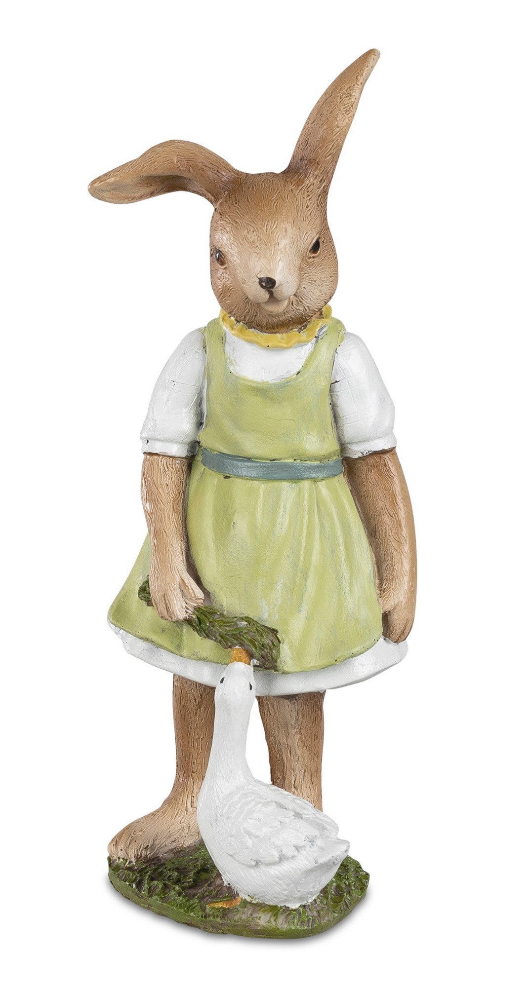 Osterhase Deko Hase Hasen Frau Osterei Figur Gans Ente Kaninchen Objekt Skulptur