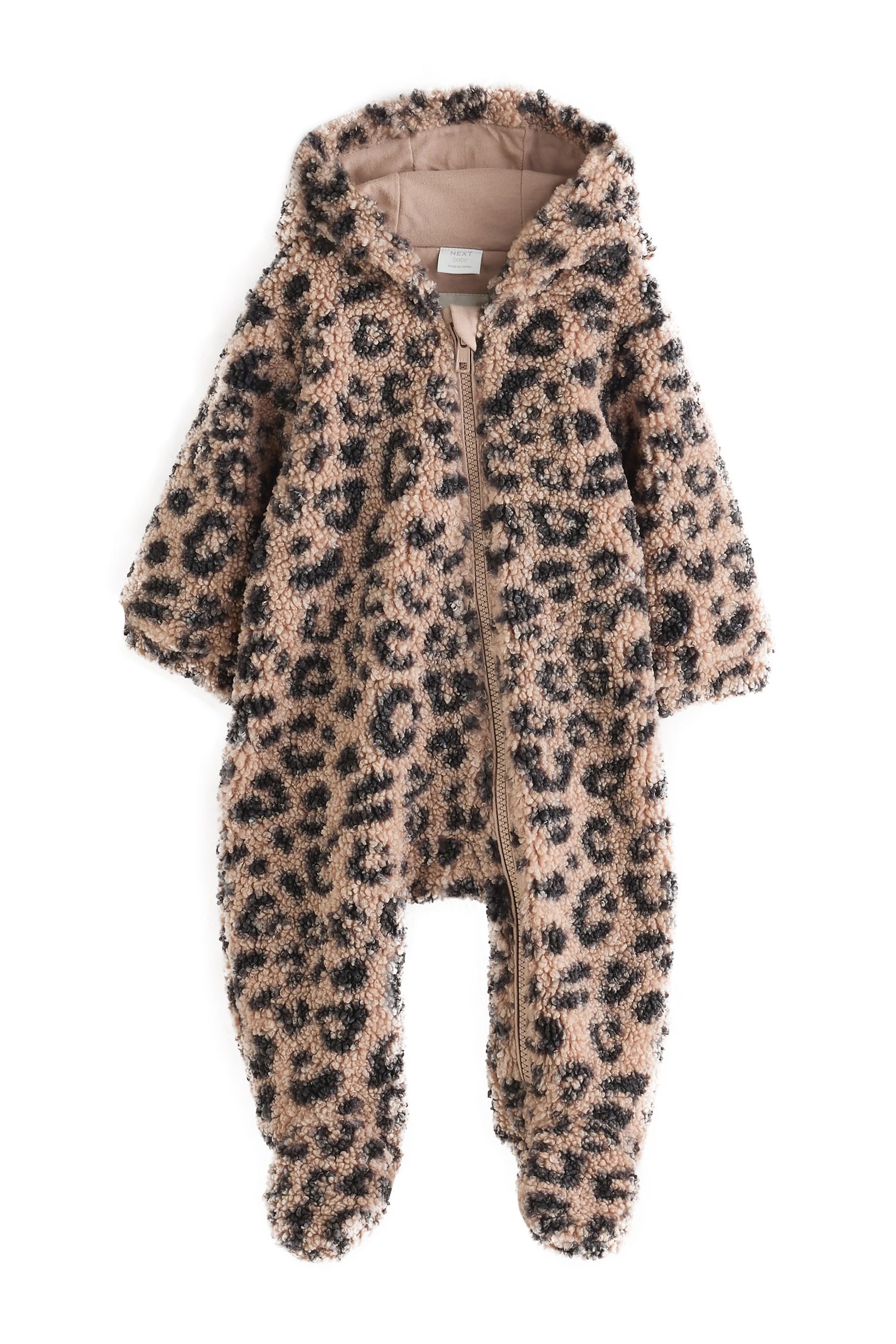 Next Fleeceoverall Baby-Einteiler aus Teddyfell mit Kapuze (1-tlg)
