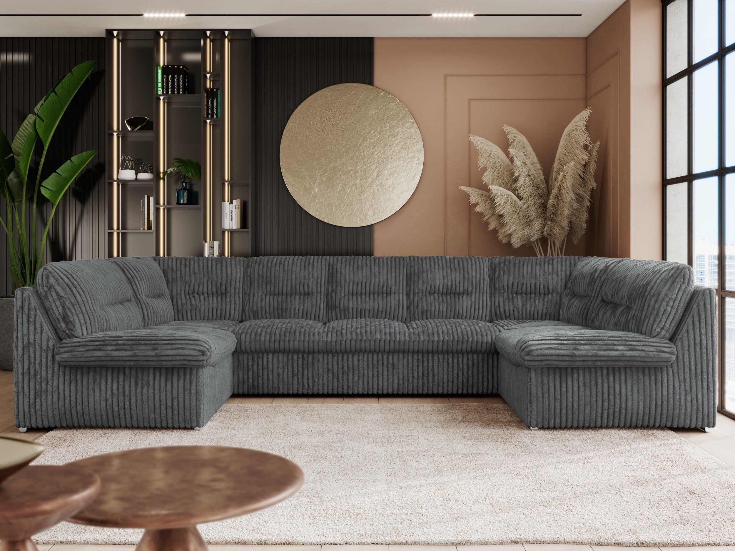 MKS MÖBEL Ecksofa MORBIDO U, Set, Wellenfedern, HR-Schaum, Wohnlandschaft X günstig online kaufen