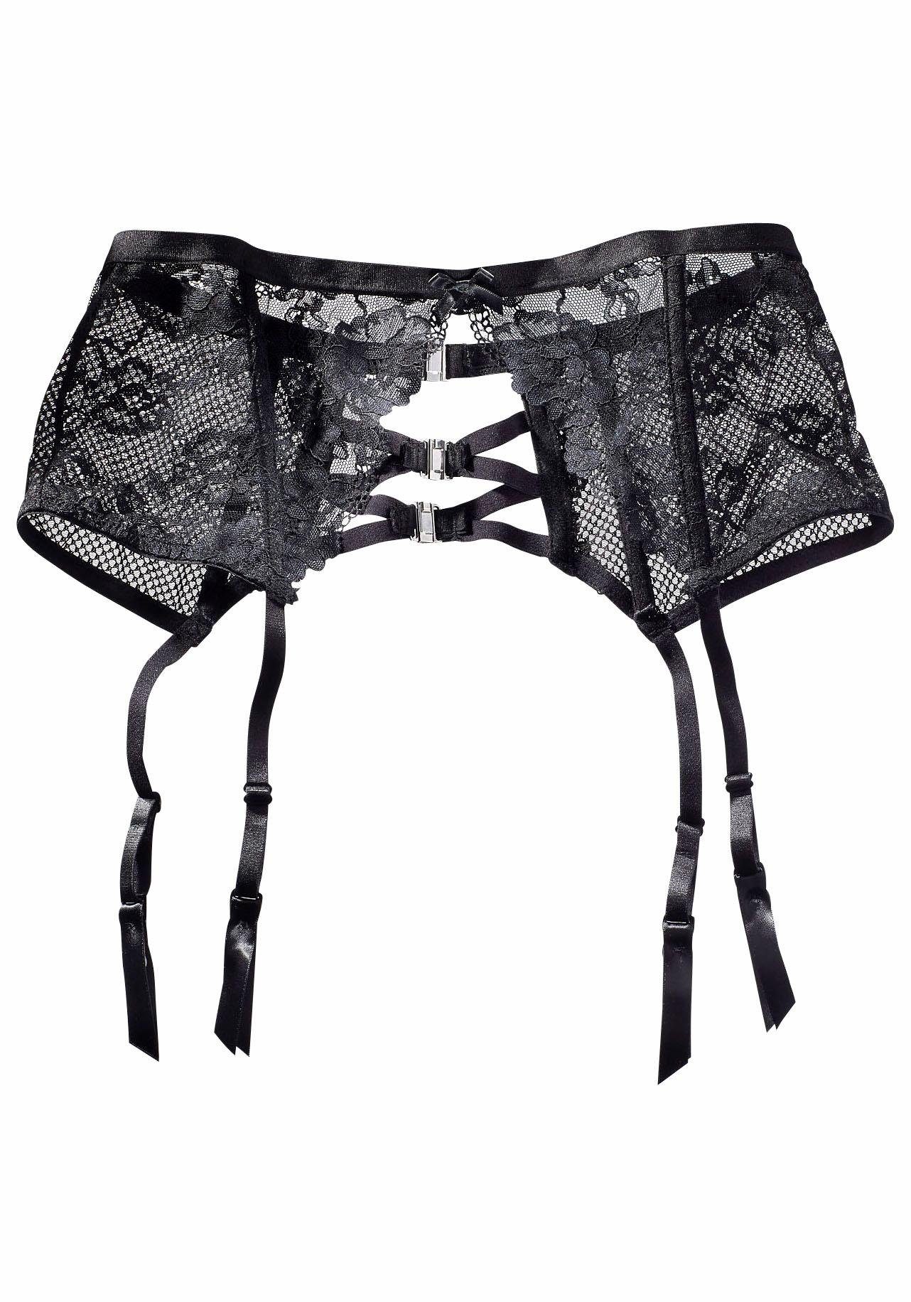 petite fleur gold Strapsgürtel, aus transparenter Spitze und Netzmaterial, sexy Dessous. Reduzierter Preis € 18,99. Unverbindliche Preisempfehlung € 22,99