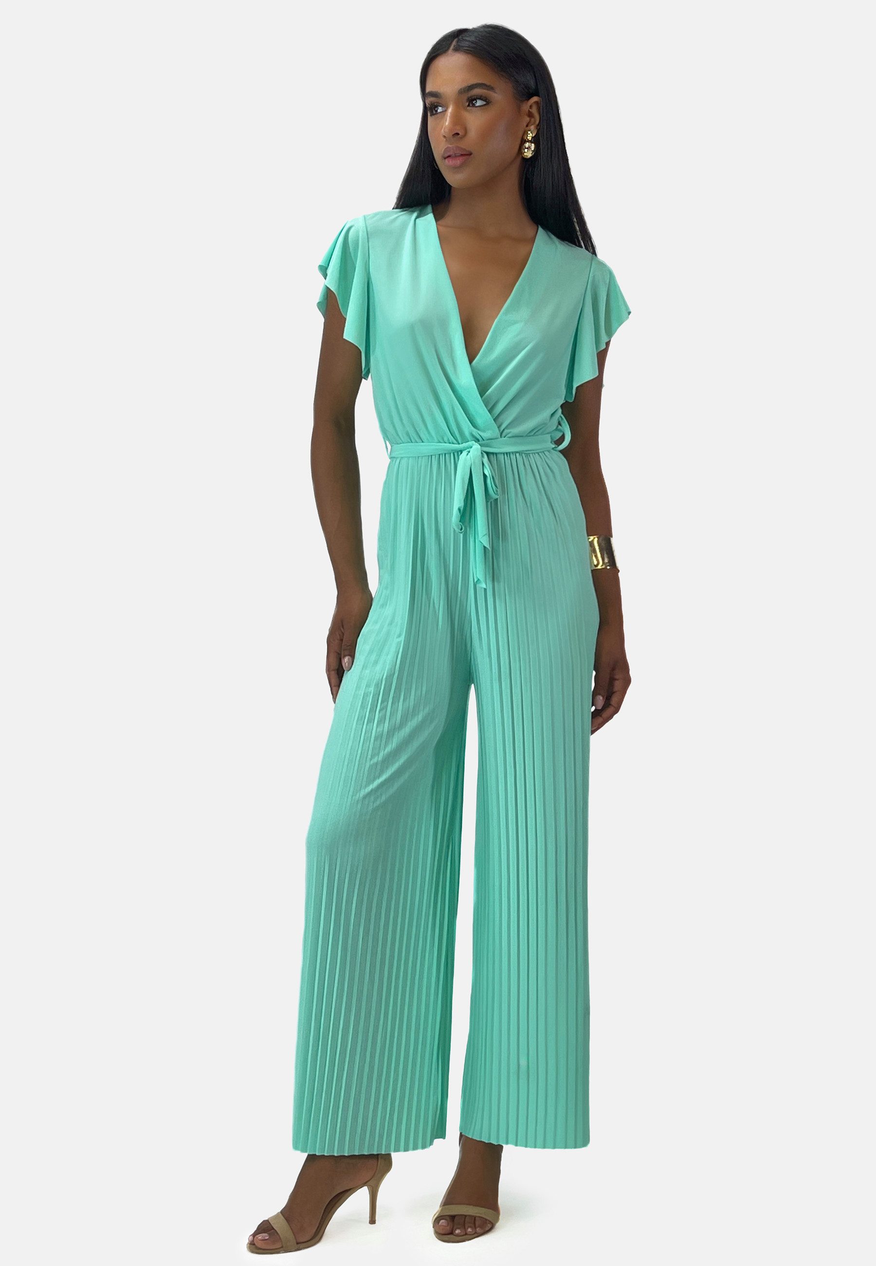 Elara Jumpsuit Elara Damen Jumpsuit V-Schnitt günstig online kaufen