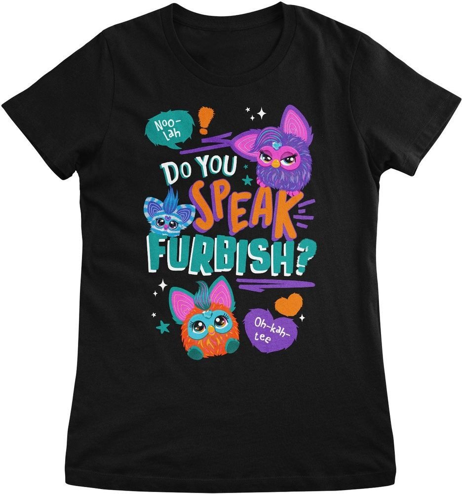 Furby T-Shirt Do You Speak Furbish? Girly Tee