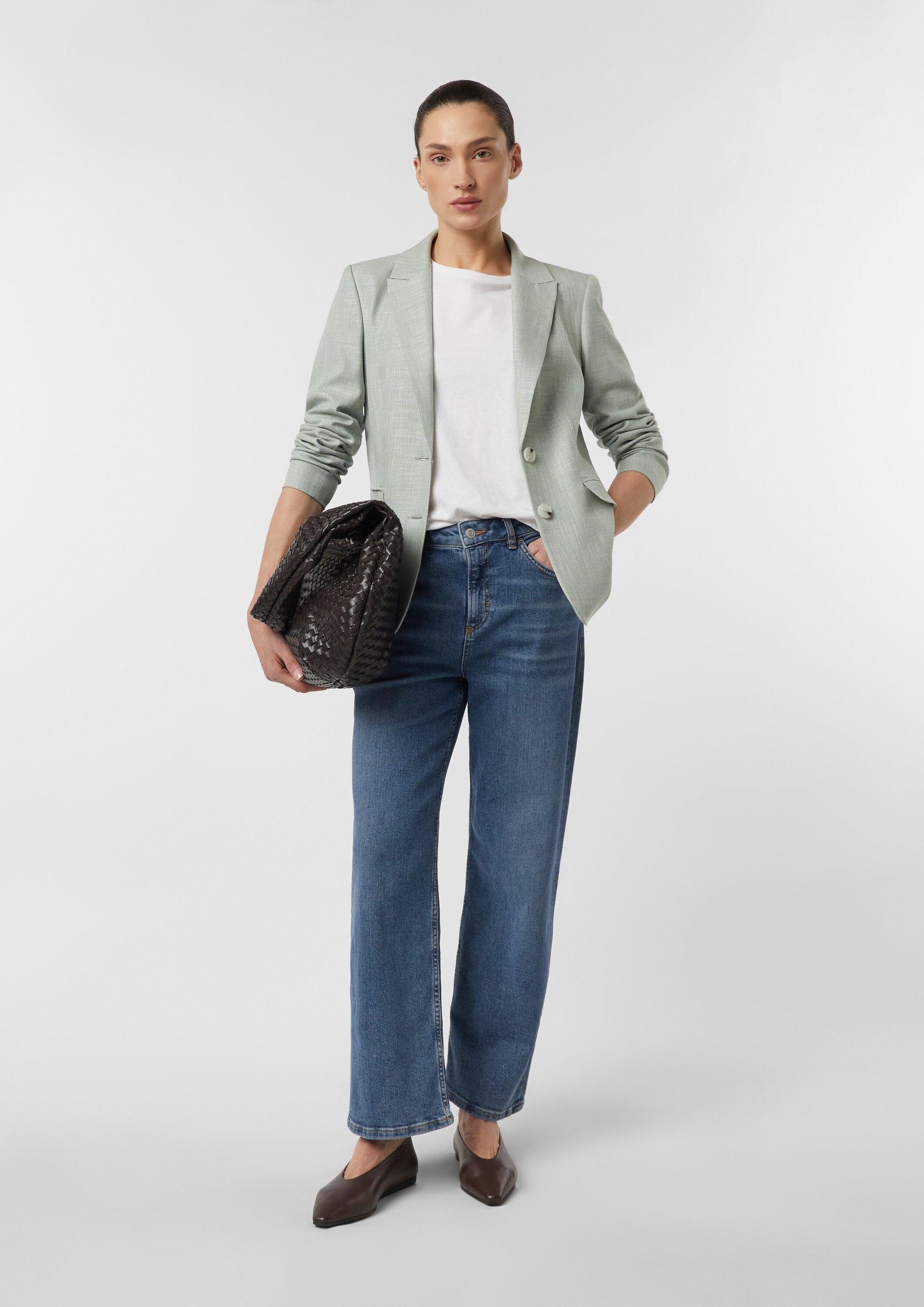 comma Jackenblazer Indoor-Blazer Antaillierter Blazer mit Struktur