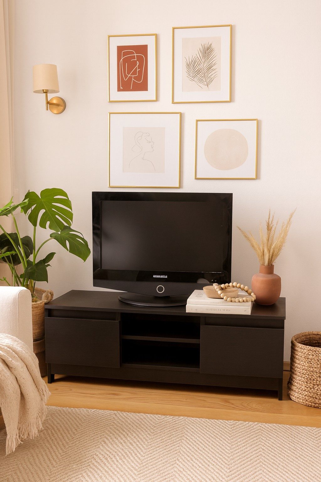 moebel-direkt-online TV-Rack Heike (Breite 120 cm, Mit Klapptüren), Breite 120 cm