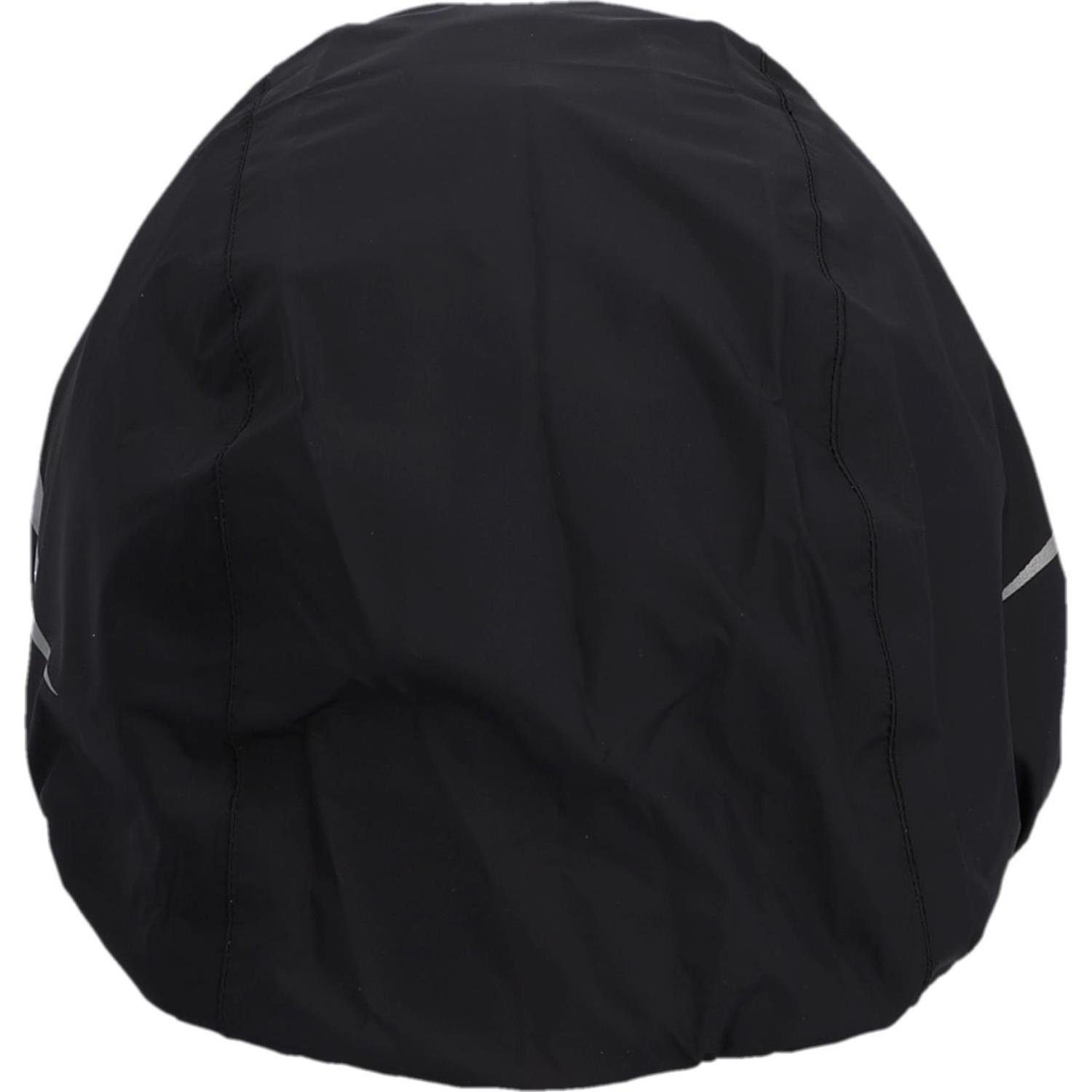 FISCHER Fahrrad Fahrradhelmüberzug Regenschutz für Fahrradhelm Universell Schwarz, Universell