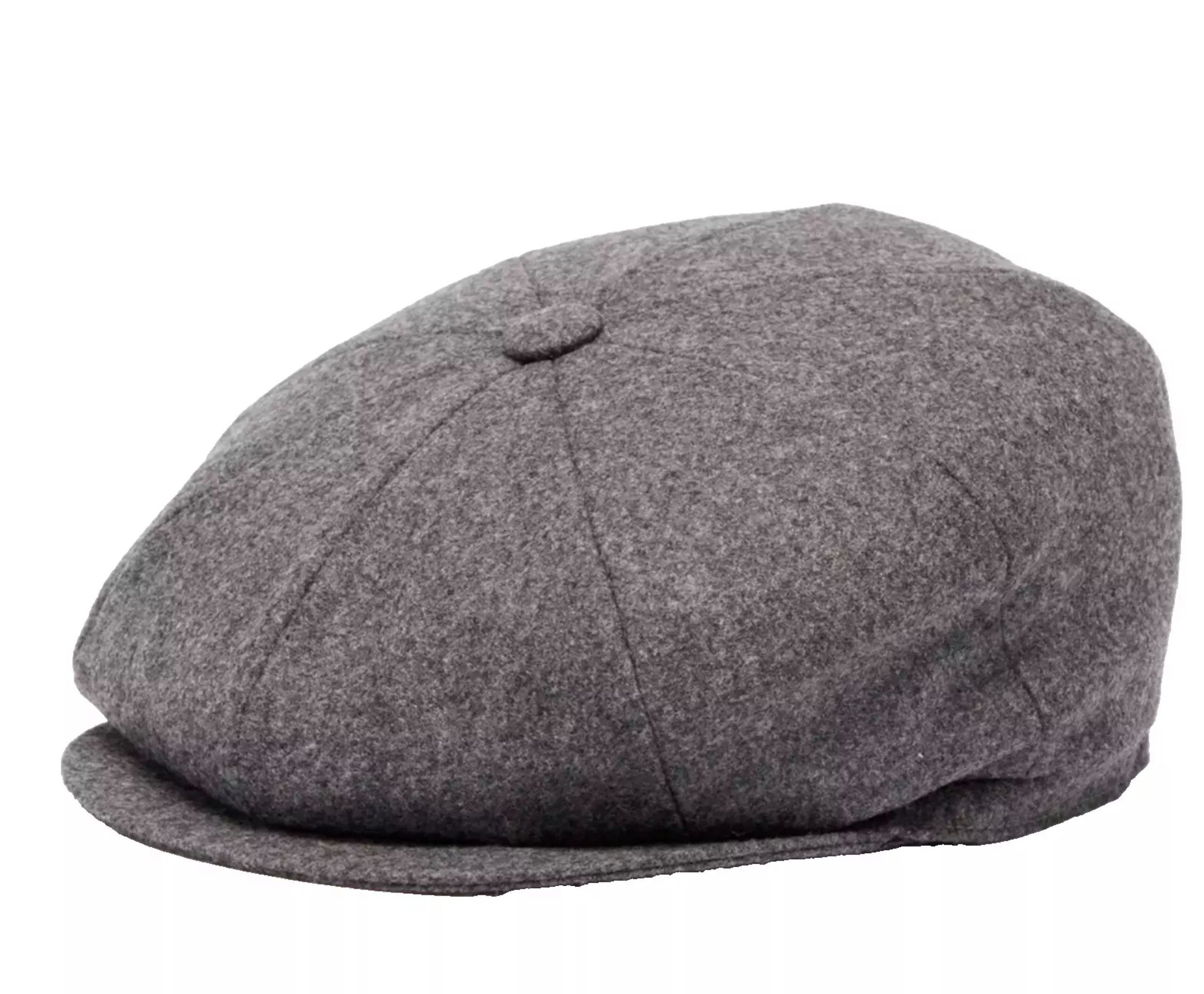 BRUNELLO CUCINELLI Schiebermütze Mütze Flat Cap aus Schurwolle Vereint italienische Handwerkskunst mit britischem Erbe
