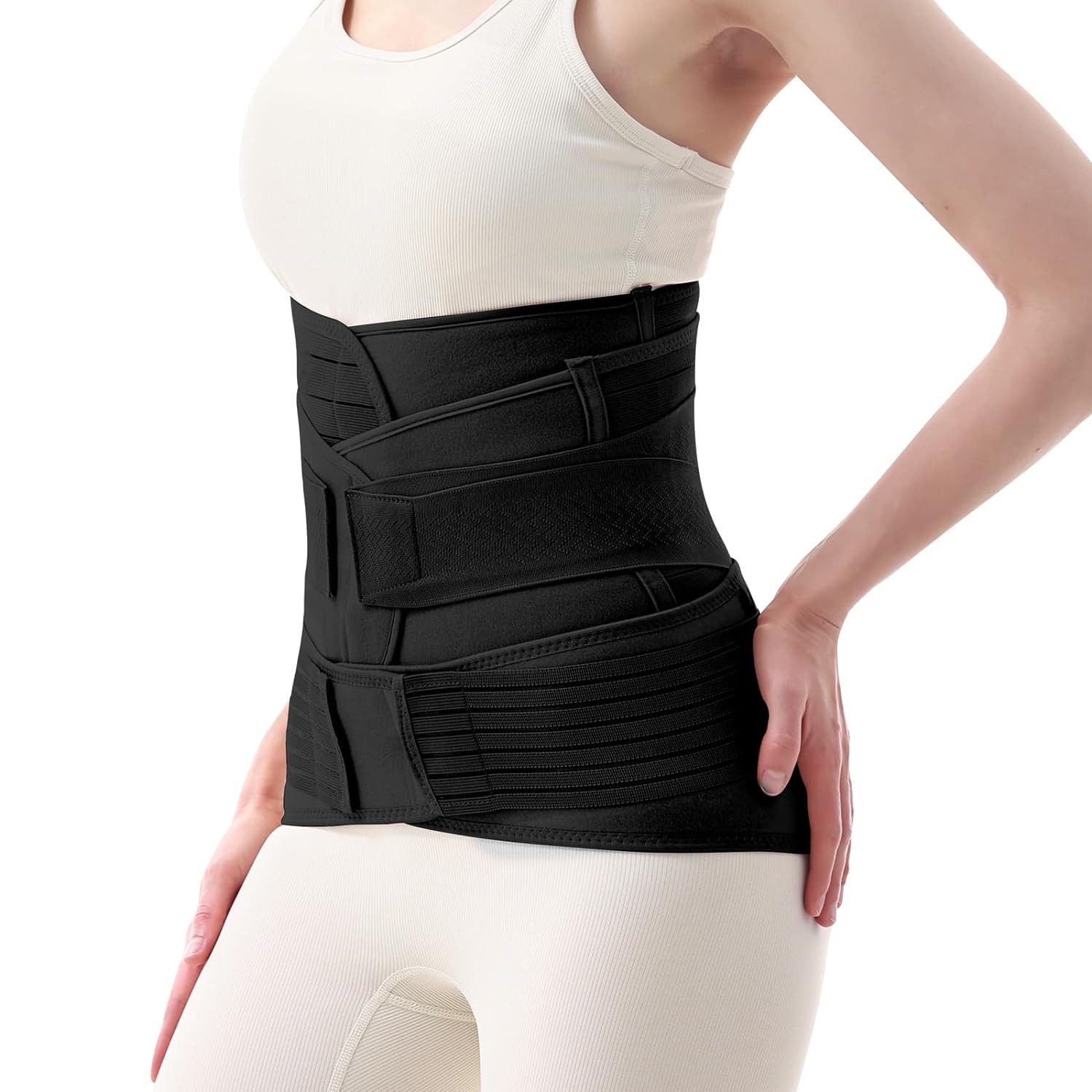 Brücke Bauchweggürtel 3-in-1-Regenerationsgürtel für den postpartalen Bauchbereich für Damen (Extra langes Design, eine einmalige Lösung, um das zusätzliche Fett zu sammeln, unsichtbar und nahtlos) Taillen- und Rückenstütze, Körperwiederherstellung und -formung