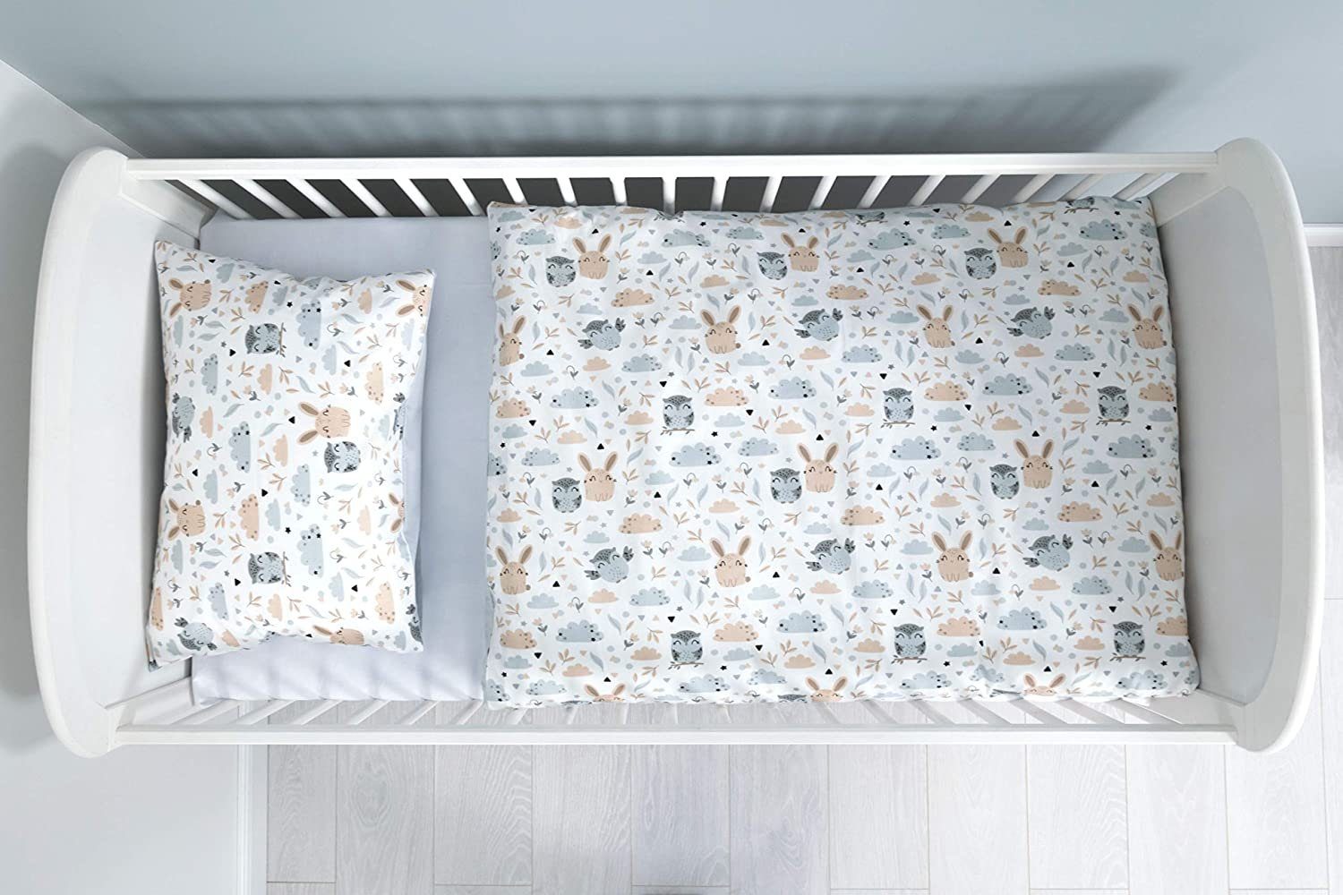 Amilian Kinderbettwäsche 100x135 - Bettwäsche Kinder - Kopfkissenbezug 40x60 cm Babybettwäsche, 2 teilig, 100% Baumwolle, für Mädchen und Jungen – Bild 4 von 5