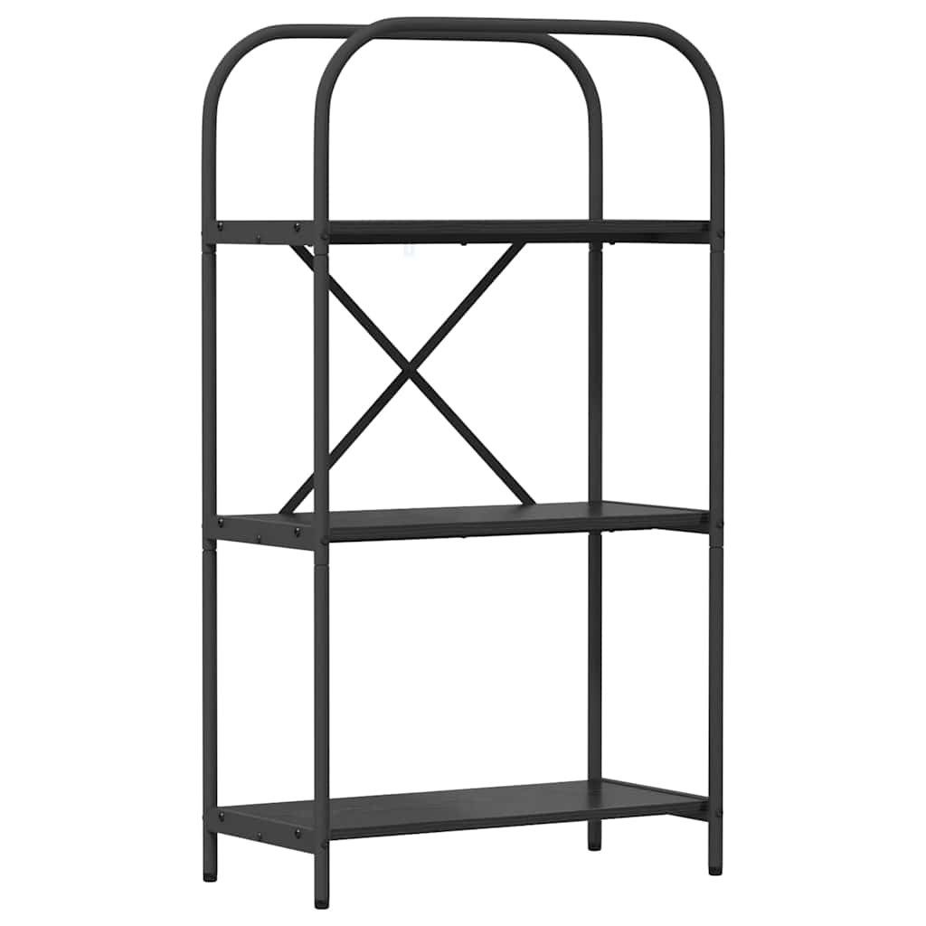 Bücherregal Bücherregal Schwarz Eichen-Optik 60 x 30 x 109 cm Holzwerkstoff