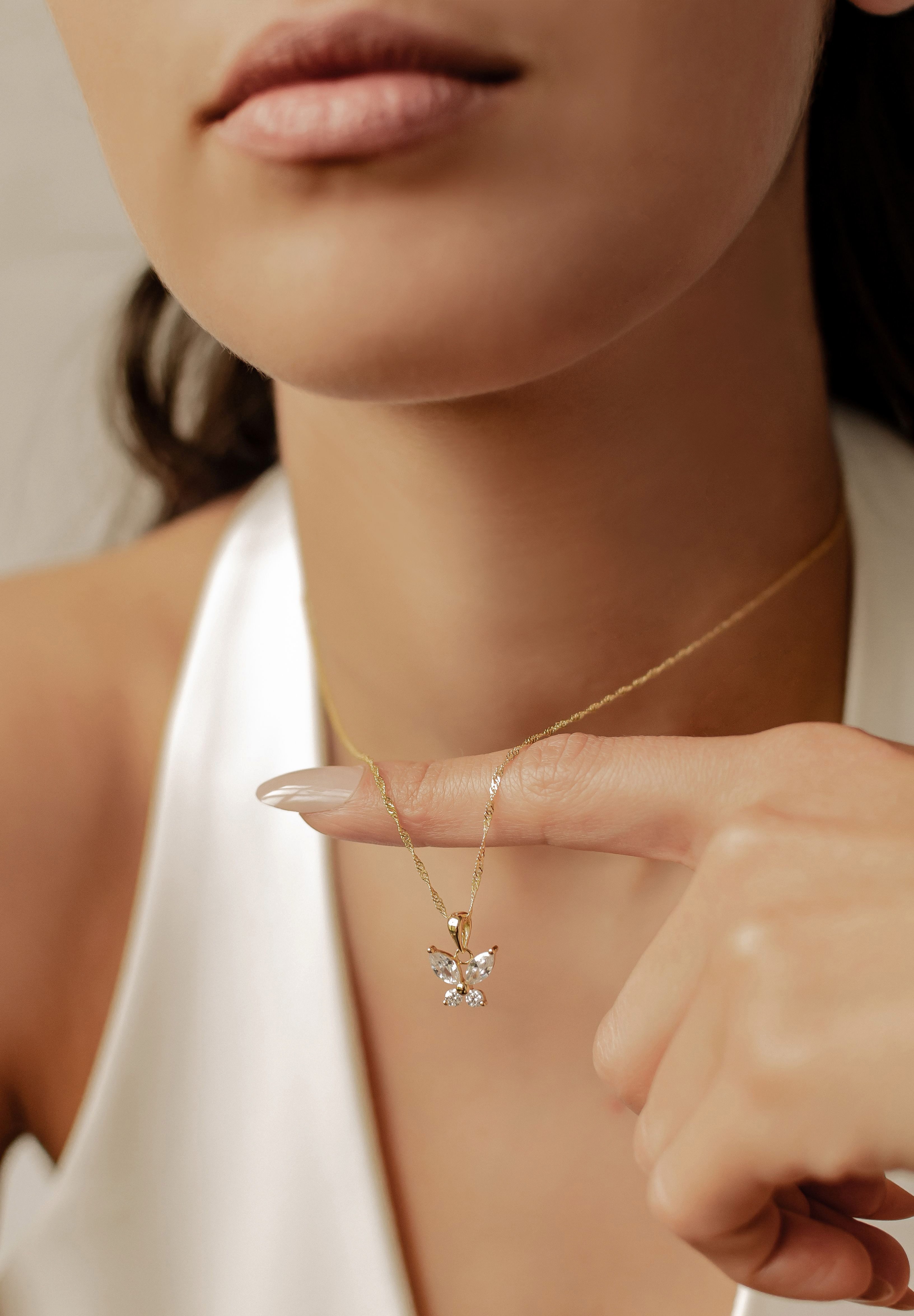 Hey Happiness Ketten und Armband Set mit Ohrringen, Schmetterlinge-Schmucks günstig online kaufen