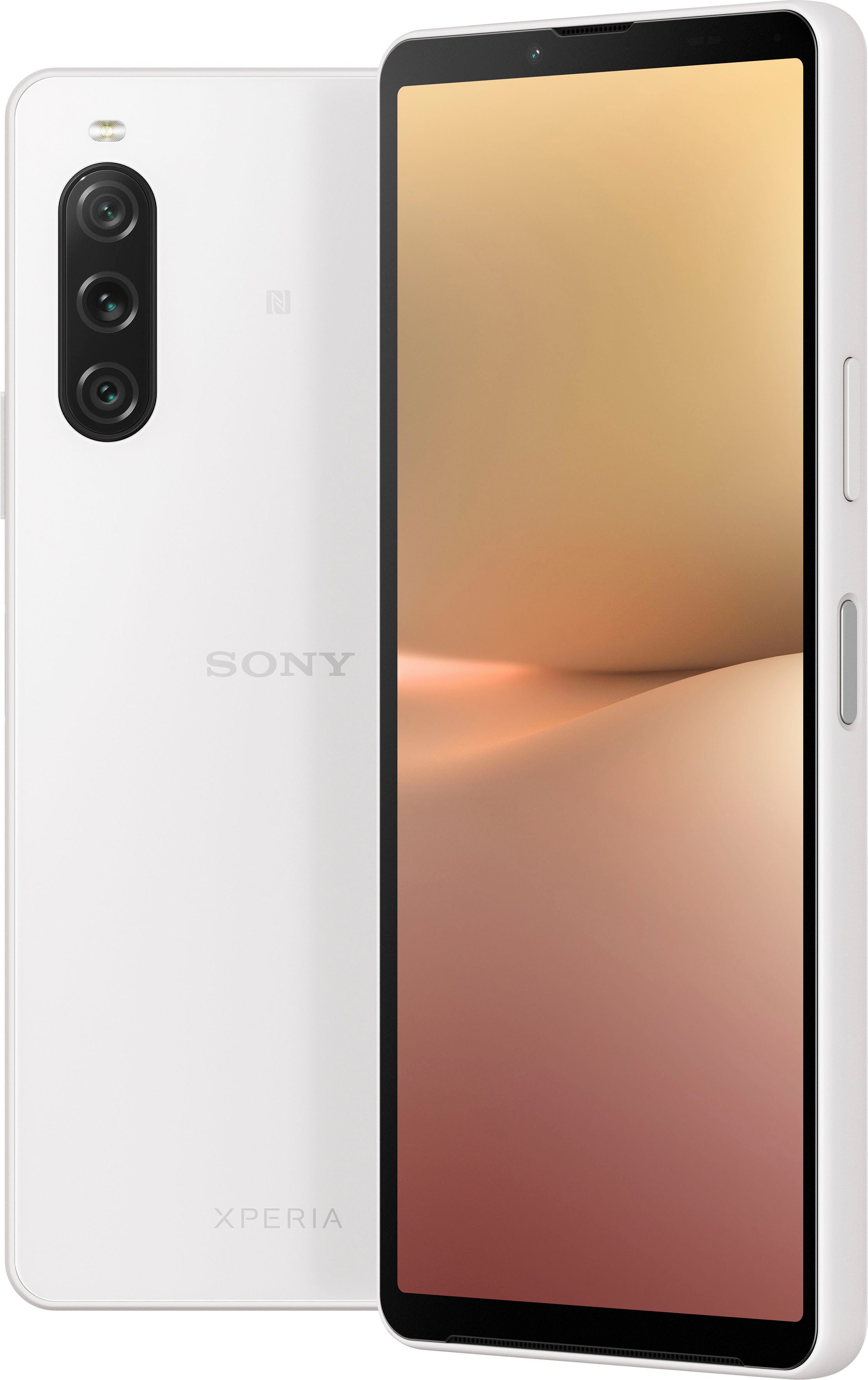 Sony XPERIA 10V 48 Speicherplatz, Holunderweiß Zoll, (15,5 MP Kamera) Smartphone 128 GB cm/6,1