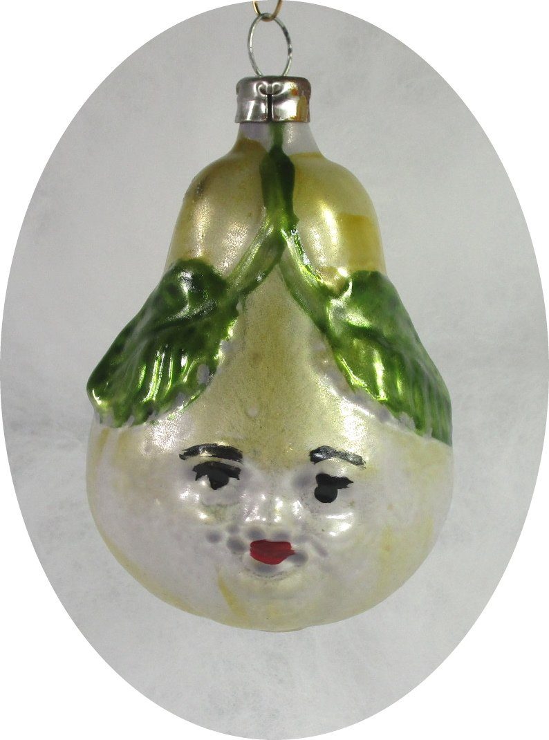 Nostalgie Christbaumschmuck Thüringen Christbaumschmuck Nostalgischer Apfel und Birne (2-tlg), "Nostalgischer Apfel und Birne"