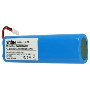 vhbw kompatibel mit Medion MD13202, MD16192, MD18500, MD18501, MD18600, Staubsauger-Akku Li-Ion 2200 mAh (14,4 V)