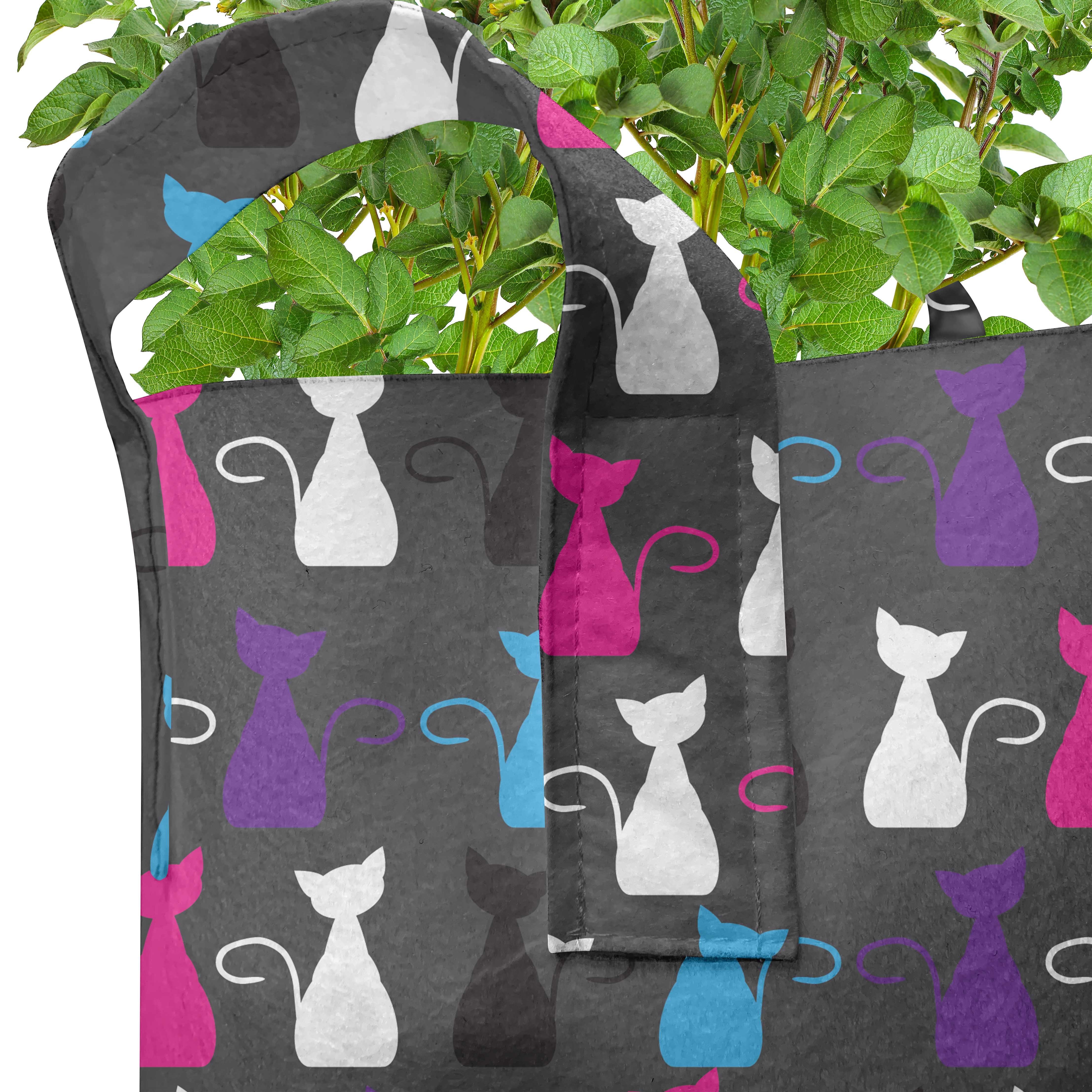 hochleistungsfähig Tiere Katzen mit Pflanzkübel Fun Pflanzen, Griffen Abakuhaus Kunst für Abstrakt Stofftöpfe