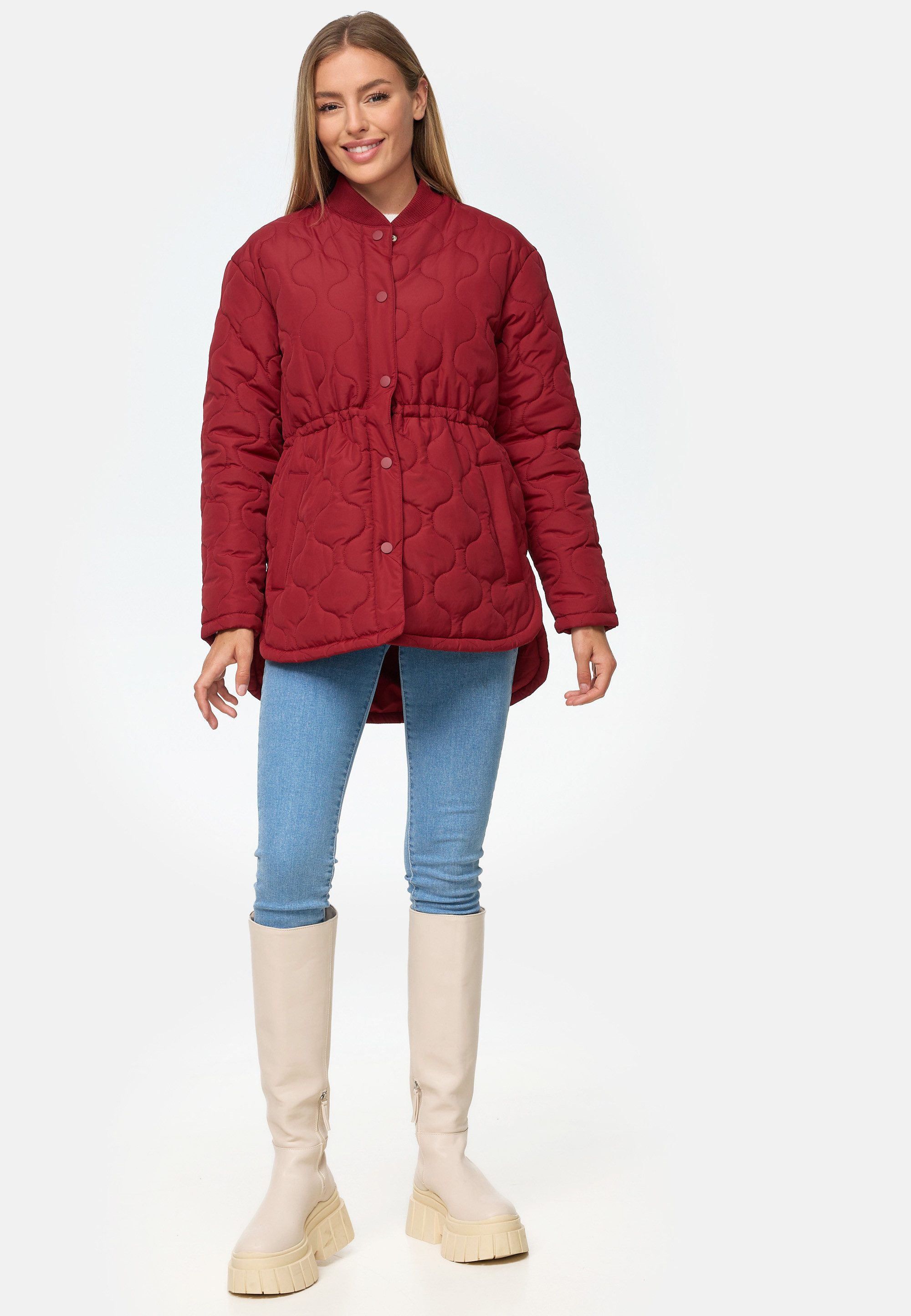 Threadbare Outdoorjacke THB Juliet Quilted Jacket (1-St) mit Knöpfen