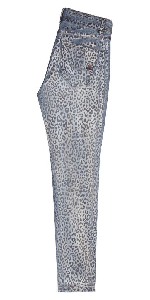 Buena Vista Gerade Jeans – 7/8 Slim-Fit Jeans mit Animal Print Reißverschlu günstig online kaufen