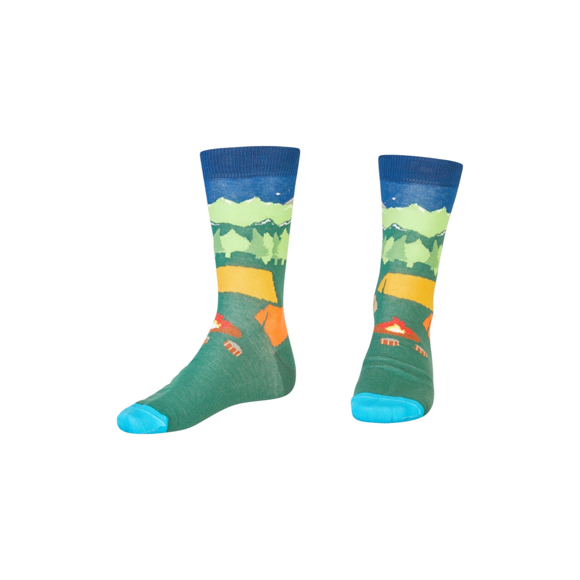 AbgeStrumpft Freizeitsocken AbgeStrumpft Camping Socken (1 Paar, 1-Paar, 1 Paar) lustiges Design