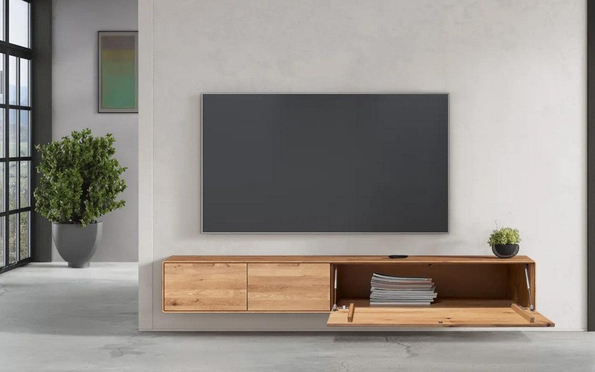 Main Möbel TV-Schrank TV Kombination I 220cm "Kent" Wildeiche massiv