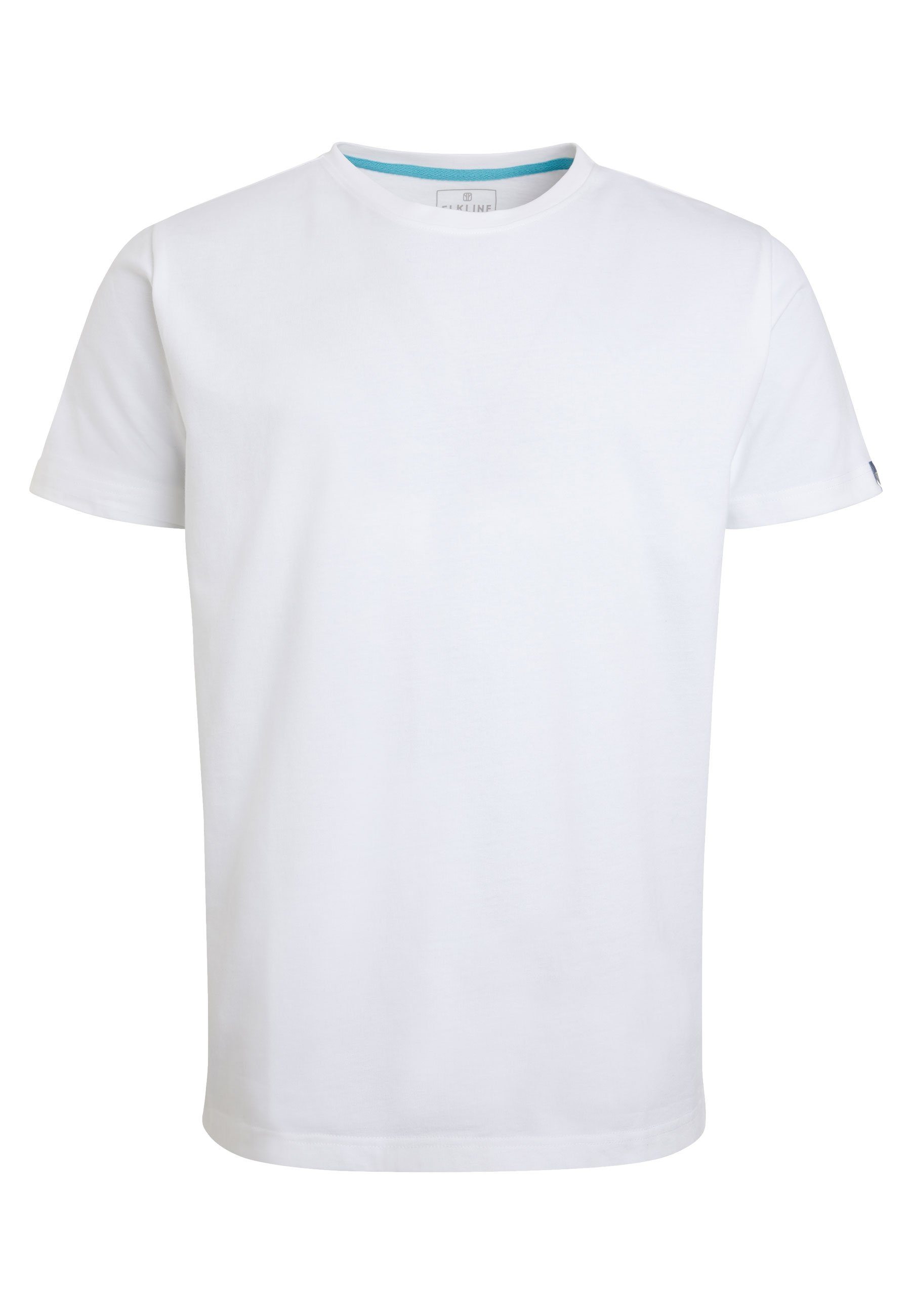 Must Have Elkline Basic white Uni-Farben Shirt T-Shirt