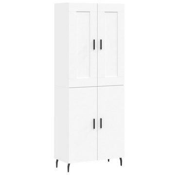 furnicato Sideboard Highboard Weiß 69,5x34x180 cm Holzwerkstoff