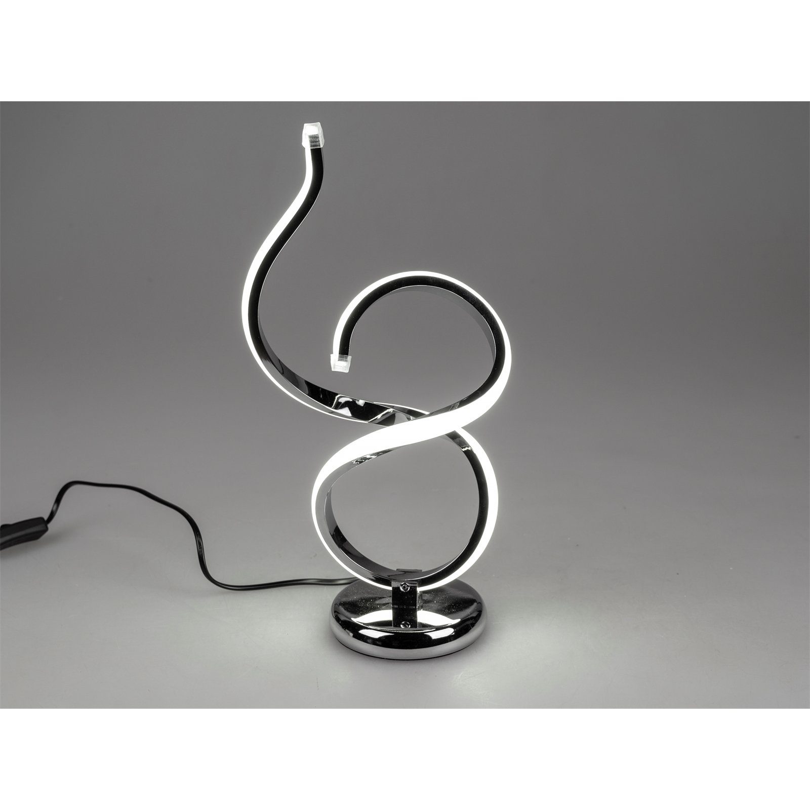 Tischleuchte integriert, LED Silber, fest Dekoleuchte LED Spirale cm 38 formano Tischlampe