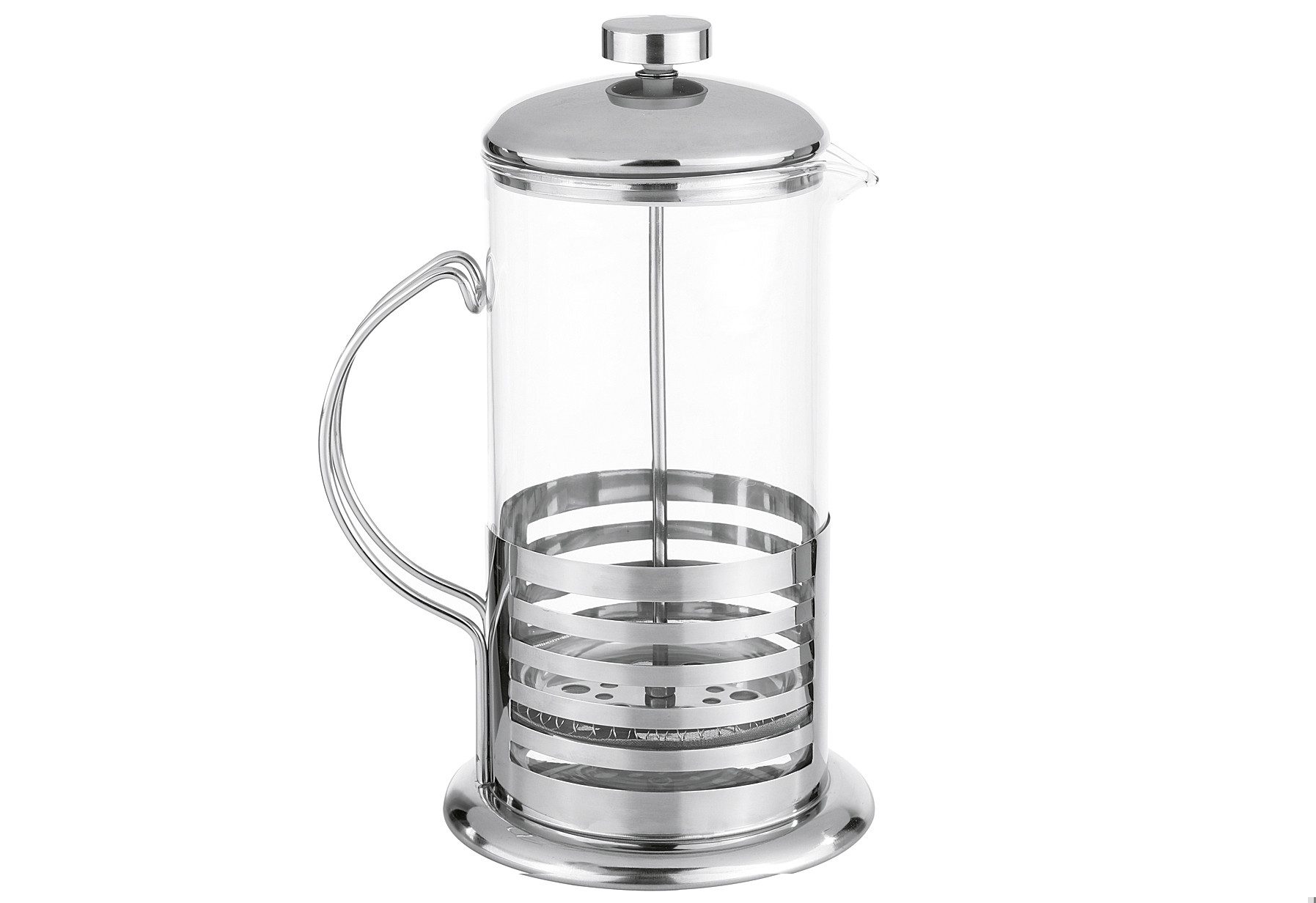 Haushalt International Permanentfilter, Edelstahl, Glas