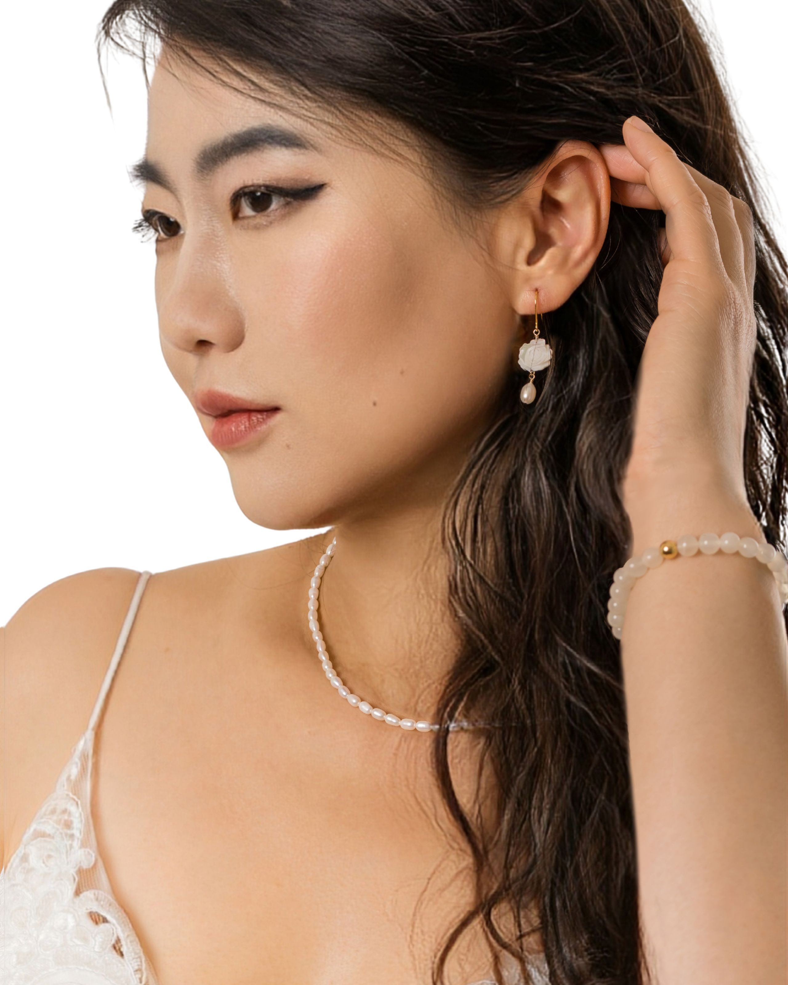 MayTree Kette mit Anhänger Perlenkette „Rice Pearl“ (Stück, 1-tlg), Reisper günstig online kaufen