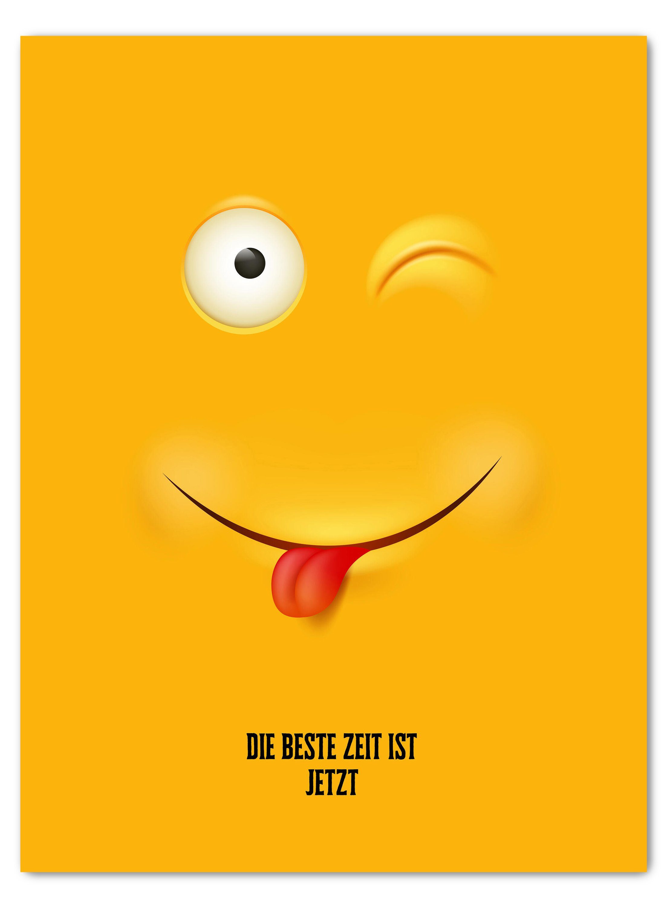 wandmotiv24 Leinwandbild Spruch, Die beste Zeit, Sprüche (1 St