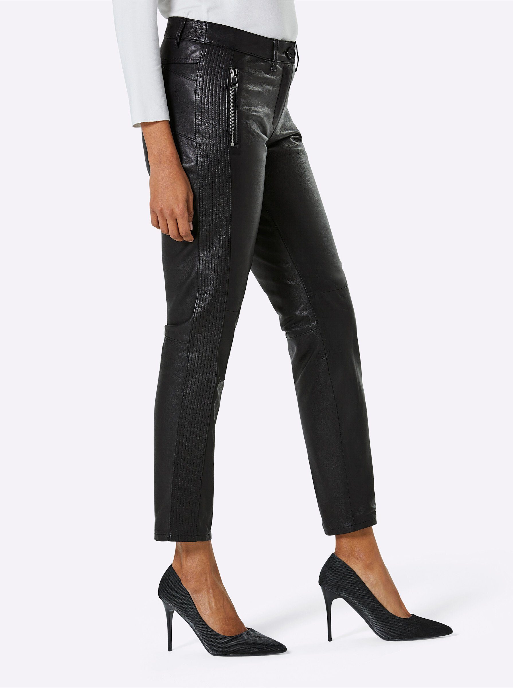 Mainpol Jerseyhose Lammnappa-Lederhose Innenbeinlänge ca. 69 günstig online kaufen
