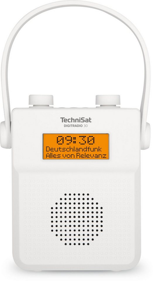 TechniSat DIGITRADIO 30 Digitalradio (DAB) (Digitalradio (DAB), FM-Tuner mit RDS, 2 W, IPX5, Bluetooth, Akku, Trageriemen mit integrierter Antenne)