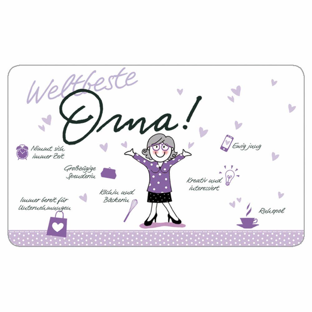 PPD Frühstücksbrett Tray Weltbeste Oma, Kunststoff