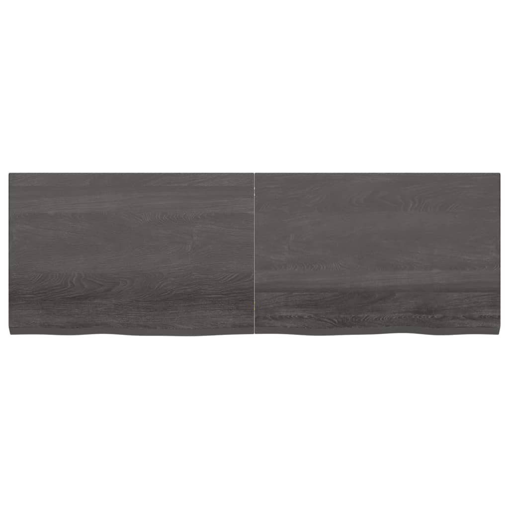Tischplatte Behandelt Eiche 180x60x(2-4)cm Massivholz furnicato