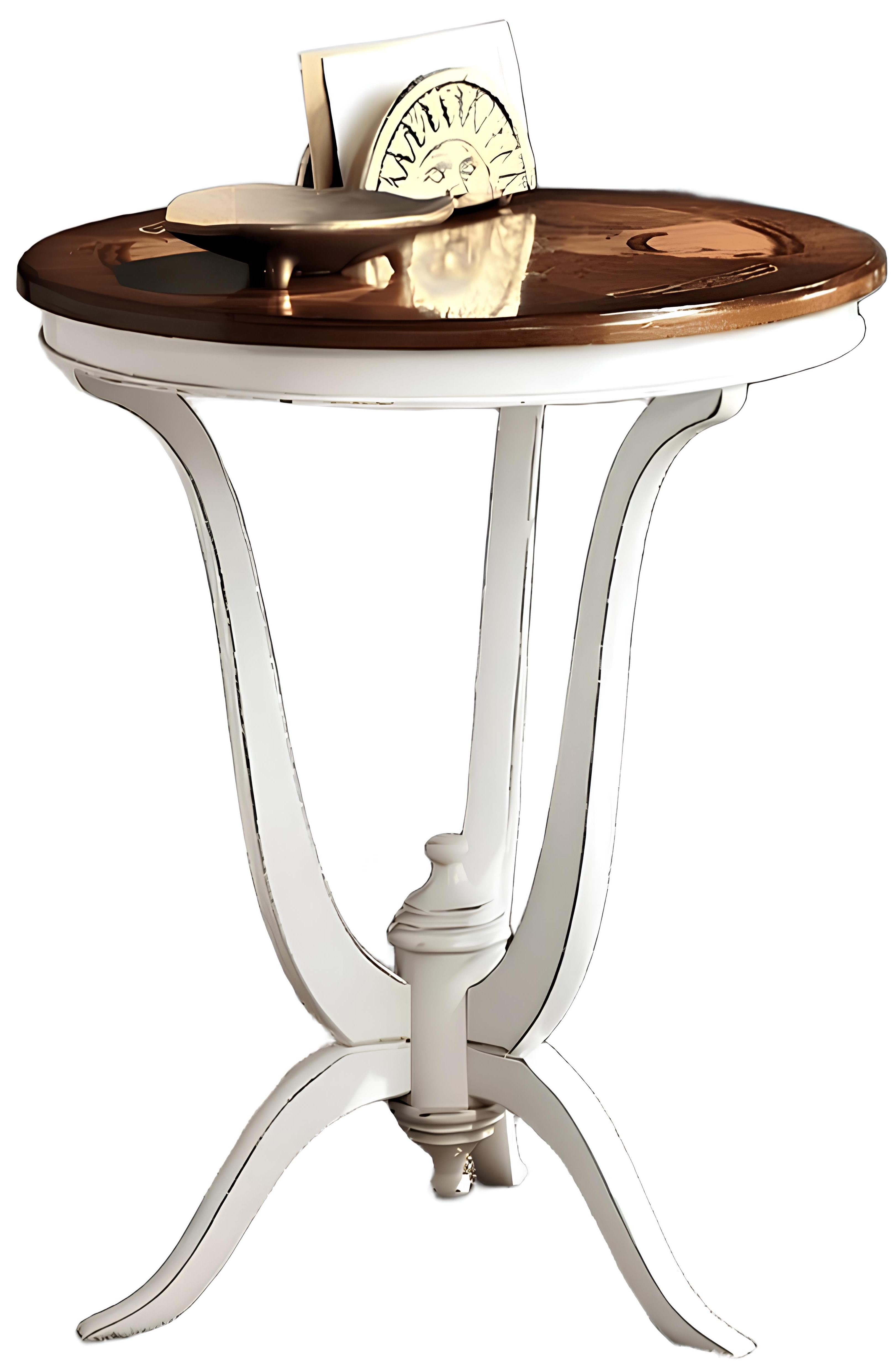 Xlmoebel Beistelltisch Luxuriöser runder Couchtisch in elegantem Design (1-St., Beistelltisch), Hergestellt in Italy
