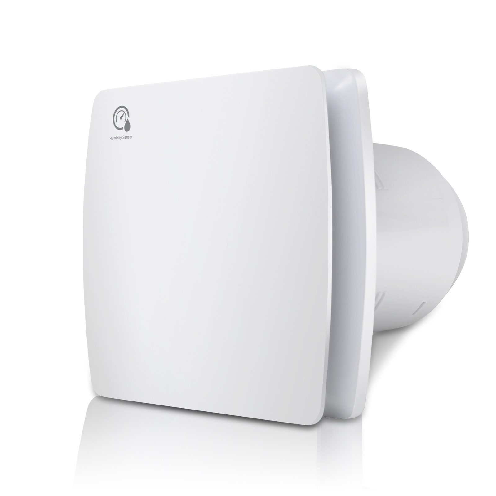 Clanmacy Wandventilator Badlüfter mit Feuchtsensor und Nachlauf und