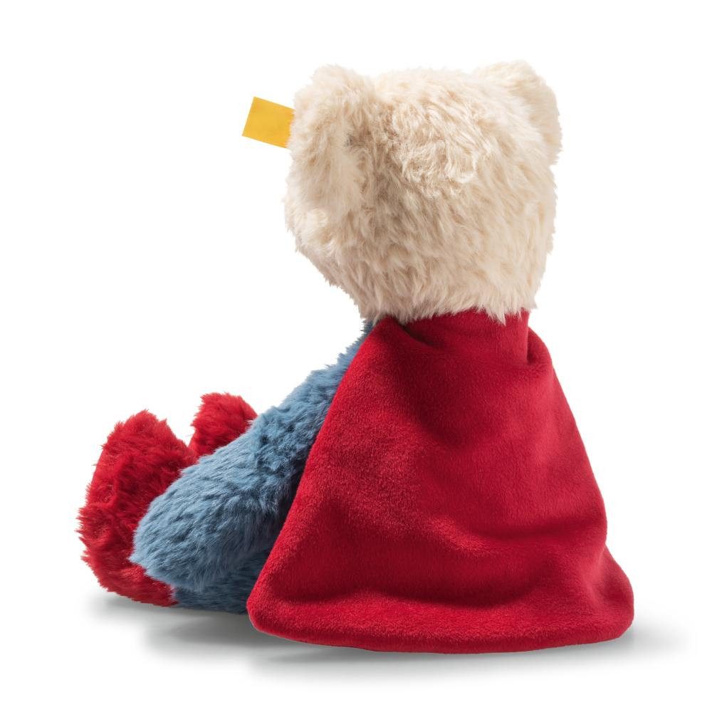 Steiff Kuscheltier Steiff Teddybär Superman 29cm rot blau gelb 114229 Teddy günstig online kaufen