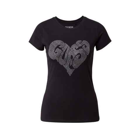 Guess T-Shirt (1-tlg) Ziersteine