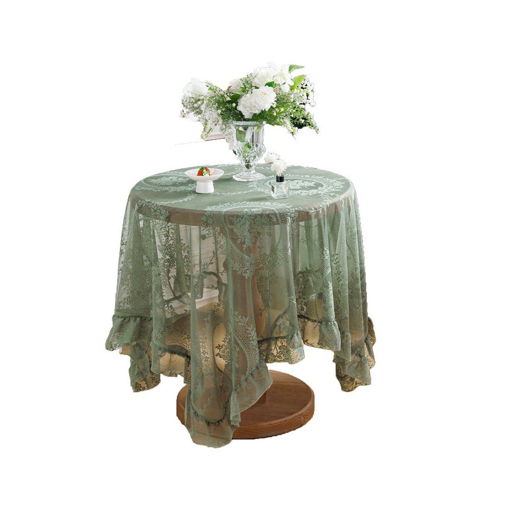 140*140cm Spitze Dekor für FELIXLEO Hochzeit Tischläufer Tischdecke Vintage Tischdecke