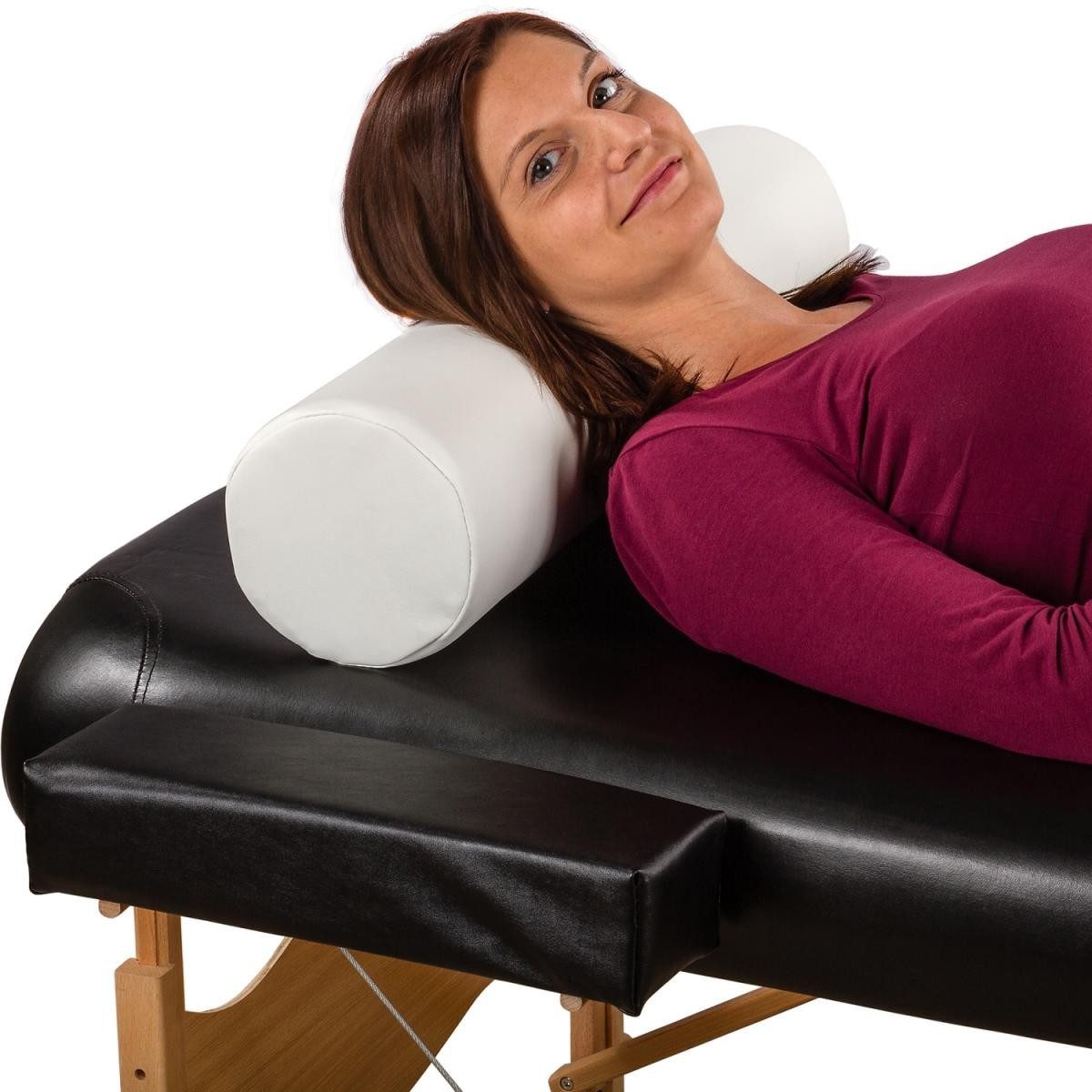 MOVIT Nackenkissen für Massageliege, Knierolle weiß, günstig online kaufen