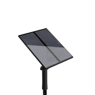ENOVALITE LED Solarleuchte 4er Set Solar Gartenstrahler, 3 Lichtmodi, 5W, 90lm, 3000K, Erdspieß, LED fest integriert, warmweiß, Solarspot