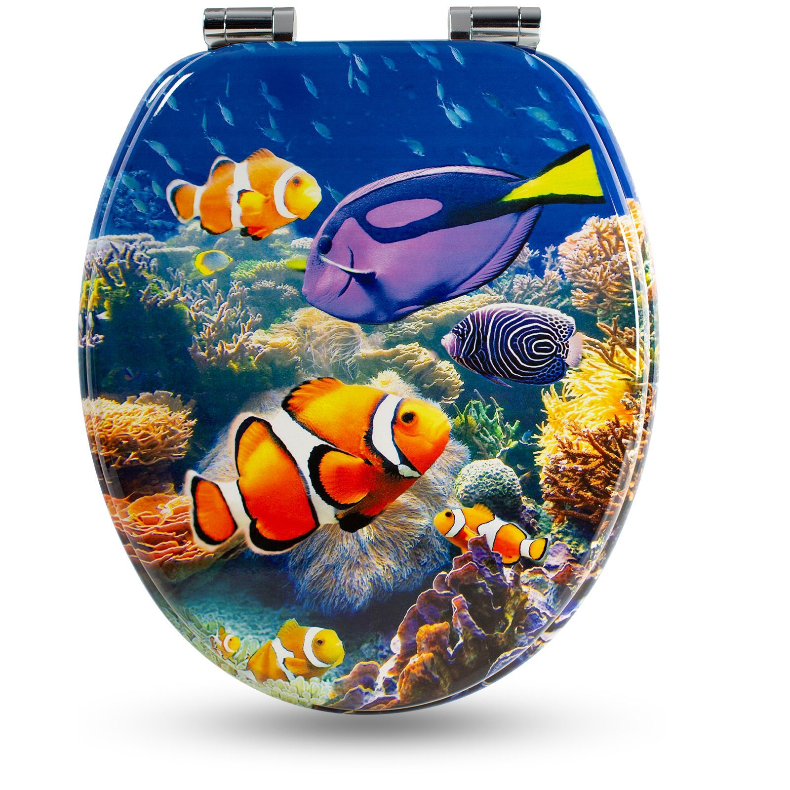 Sanfino WC-Sitz "Nemo" Premium Toilettendeckel mit Absenkautomatik aus Holz günstig online kaufen