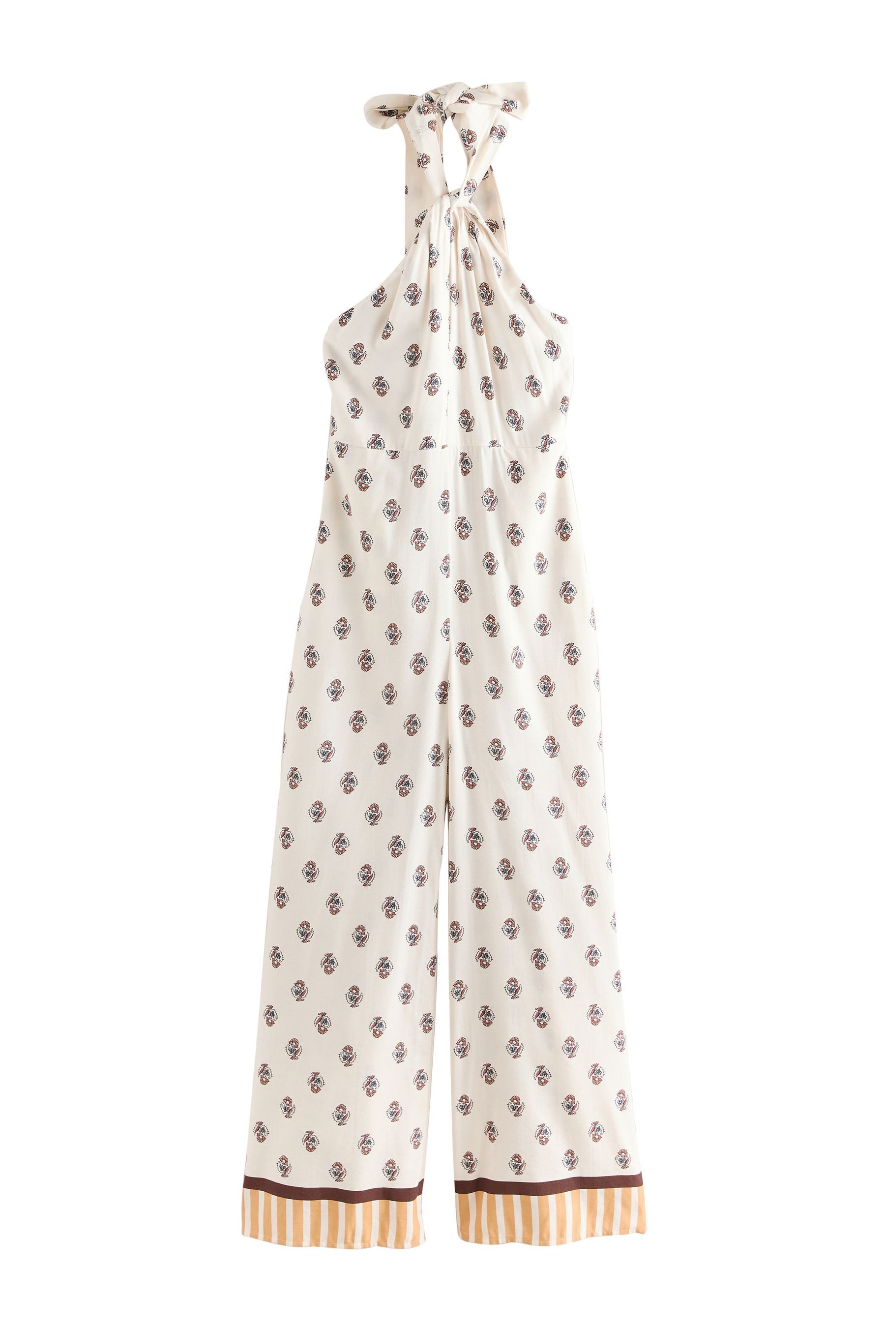 Next Jumpsuit Neckholder-Jumpsuit mit weitem Beinschnitt (1-tlg) günstig online kaufen