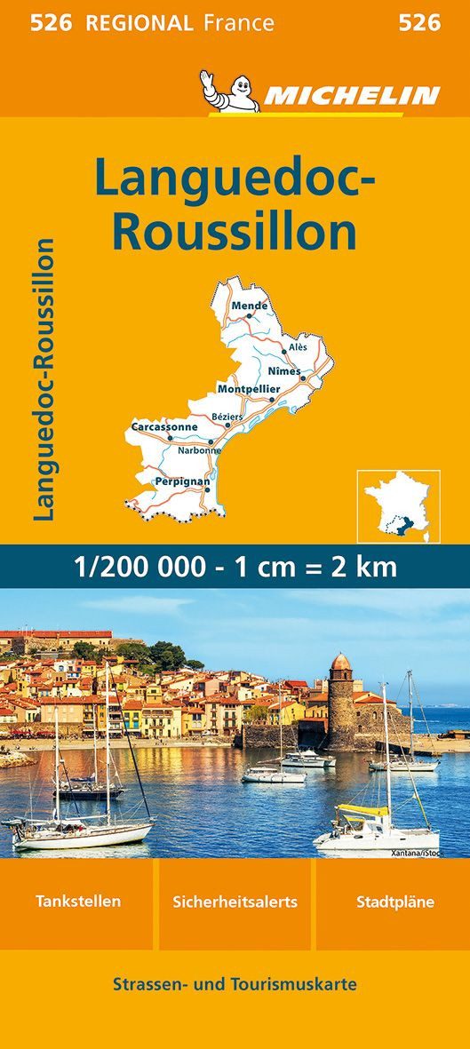Michelin Languedoc-Roussillon / diverse, Straßen- und Tourismuskarte 1:200.000
