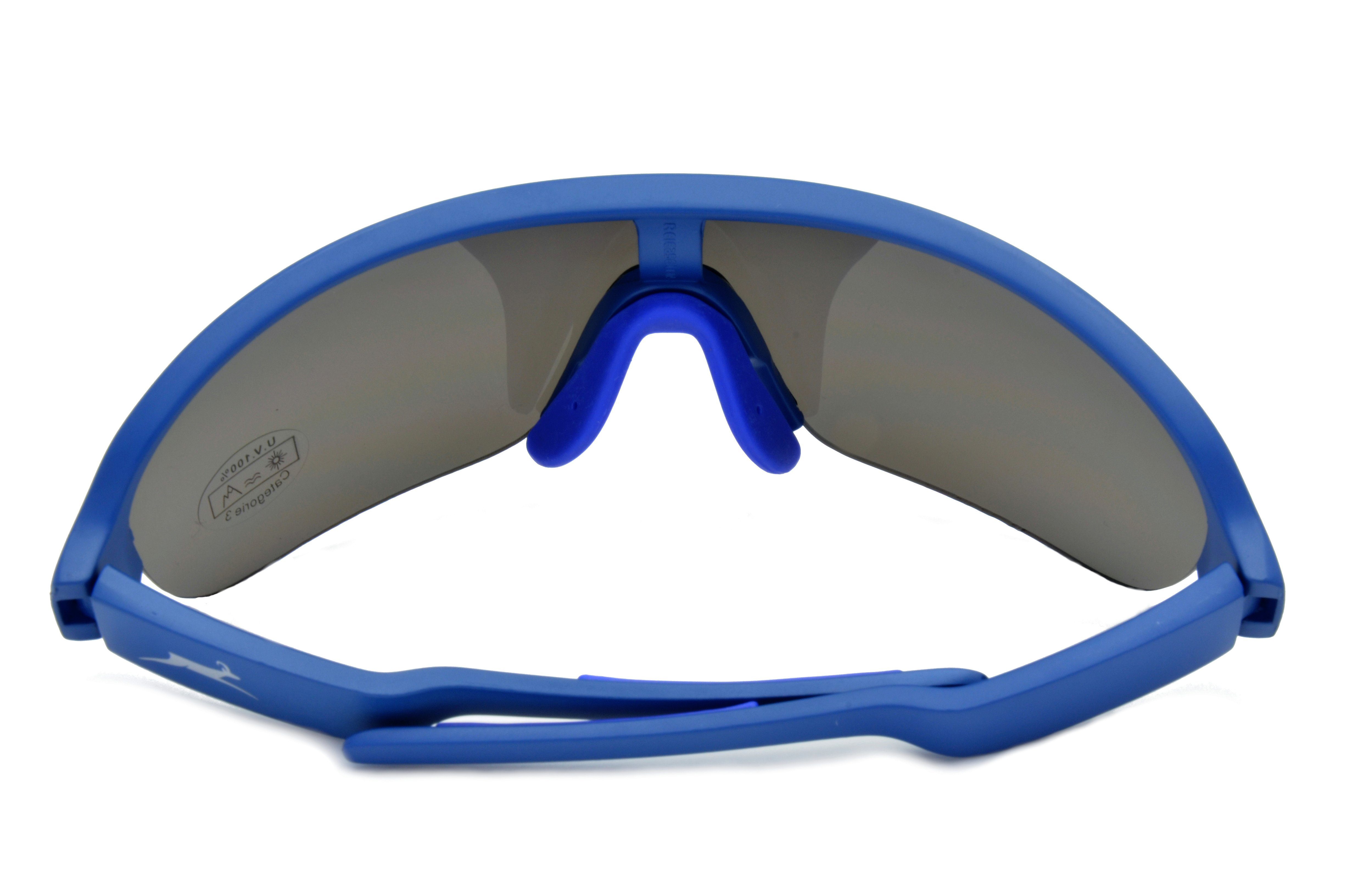 Gamswild Sportbrille WS8434 Sonnenbrille Skibrille schwarz, Herren Fahrradbrille blau, Damen TR90 Unisex, weiß